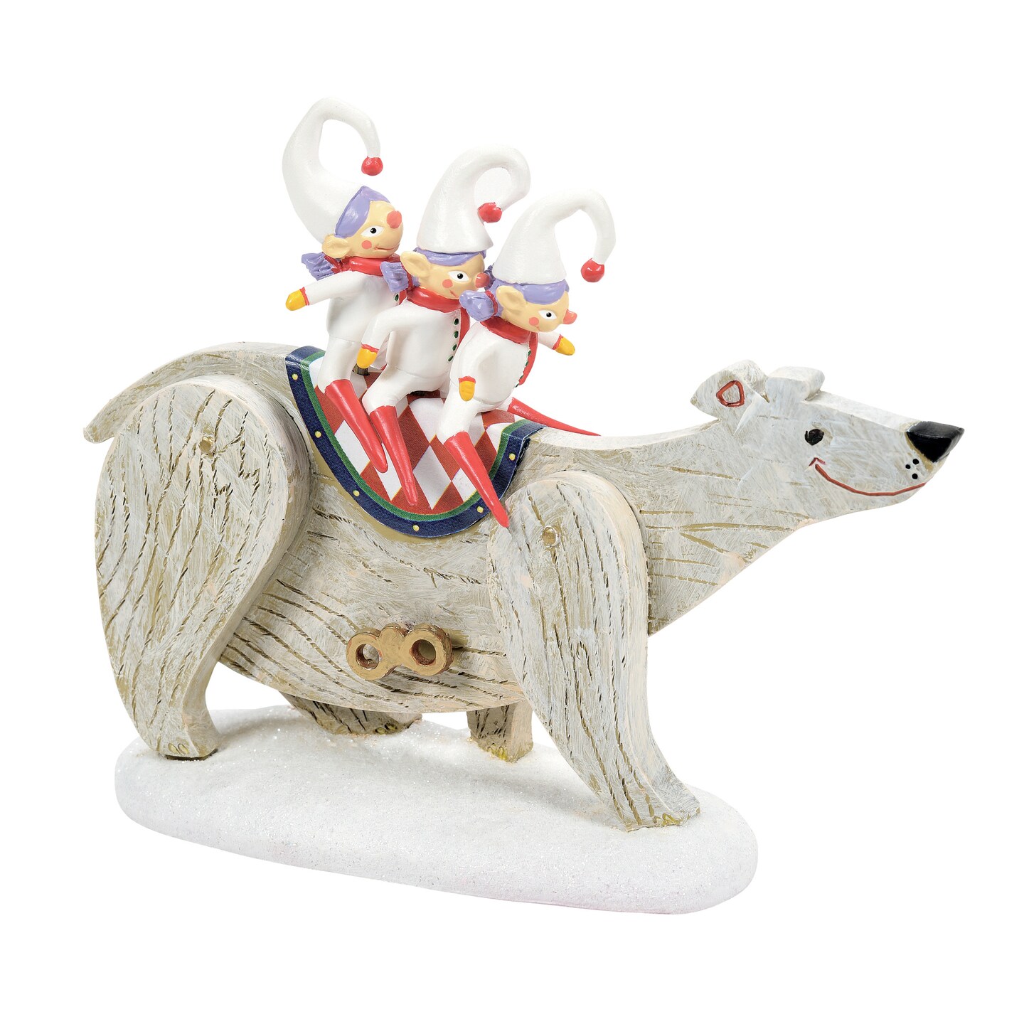 Nightmare Before Christmas Village Polar Bear Ride Village Accessory Figurine 3.6in H