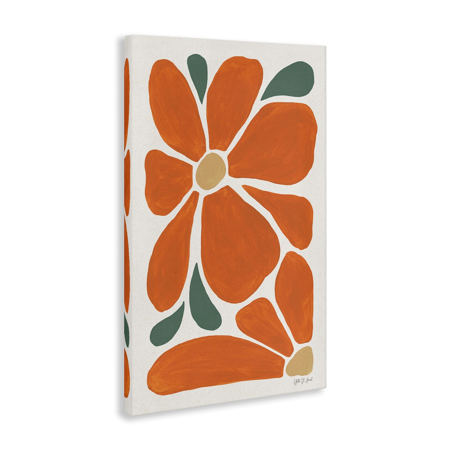 Stupell Industries Minimal Mod Orange Flowers Canvas By Yvette St. Amant