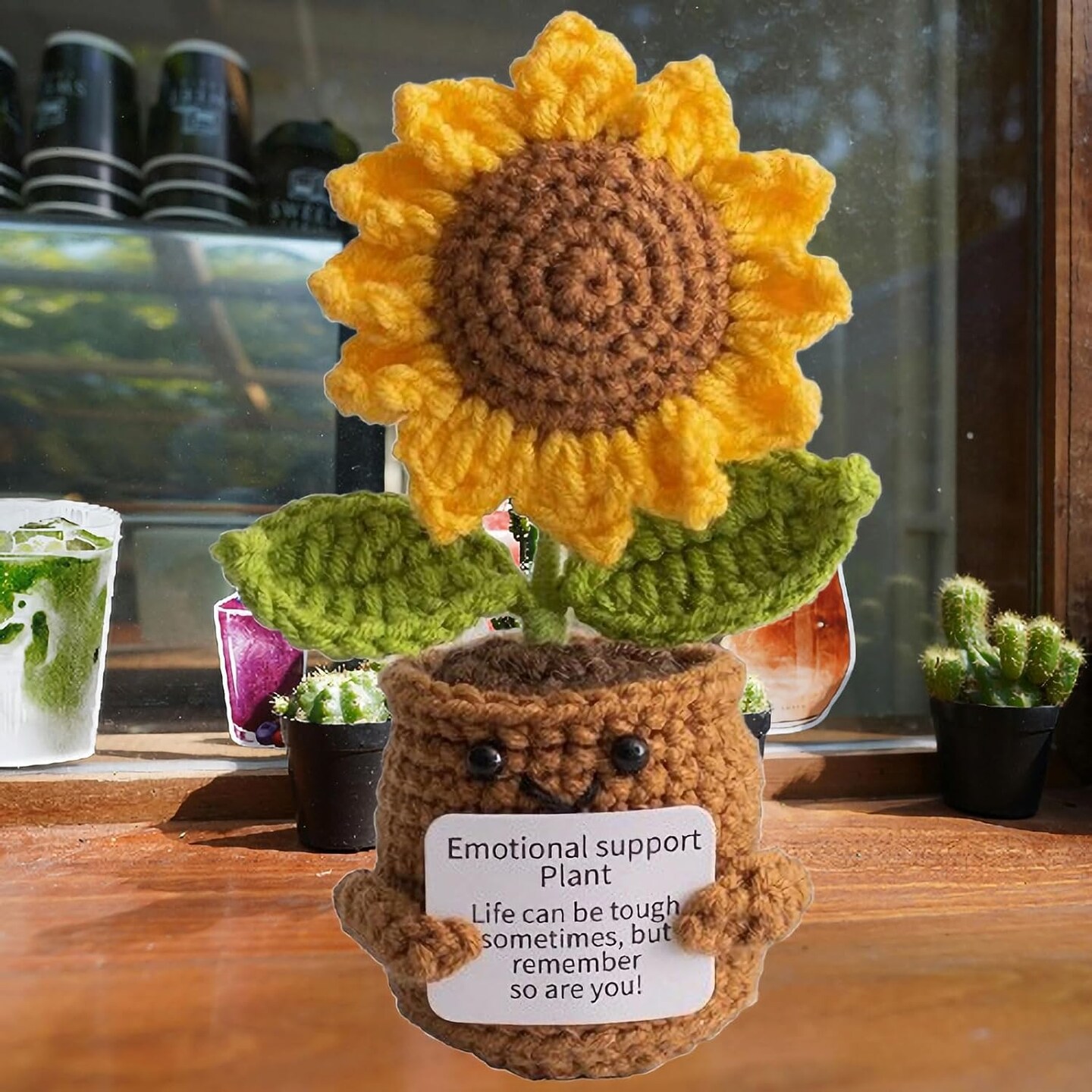 Handmade Crochet Sunflower Decor