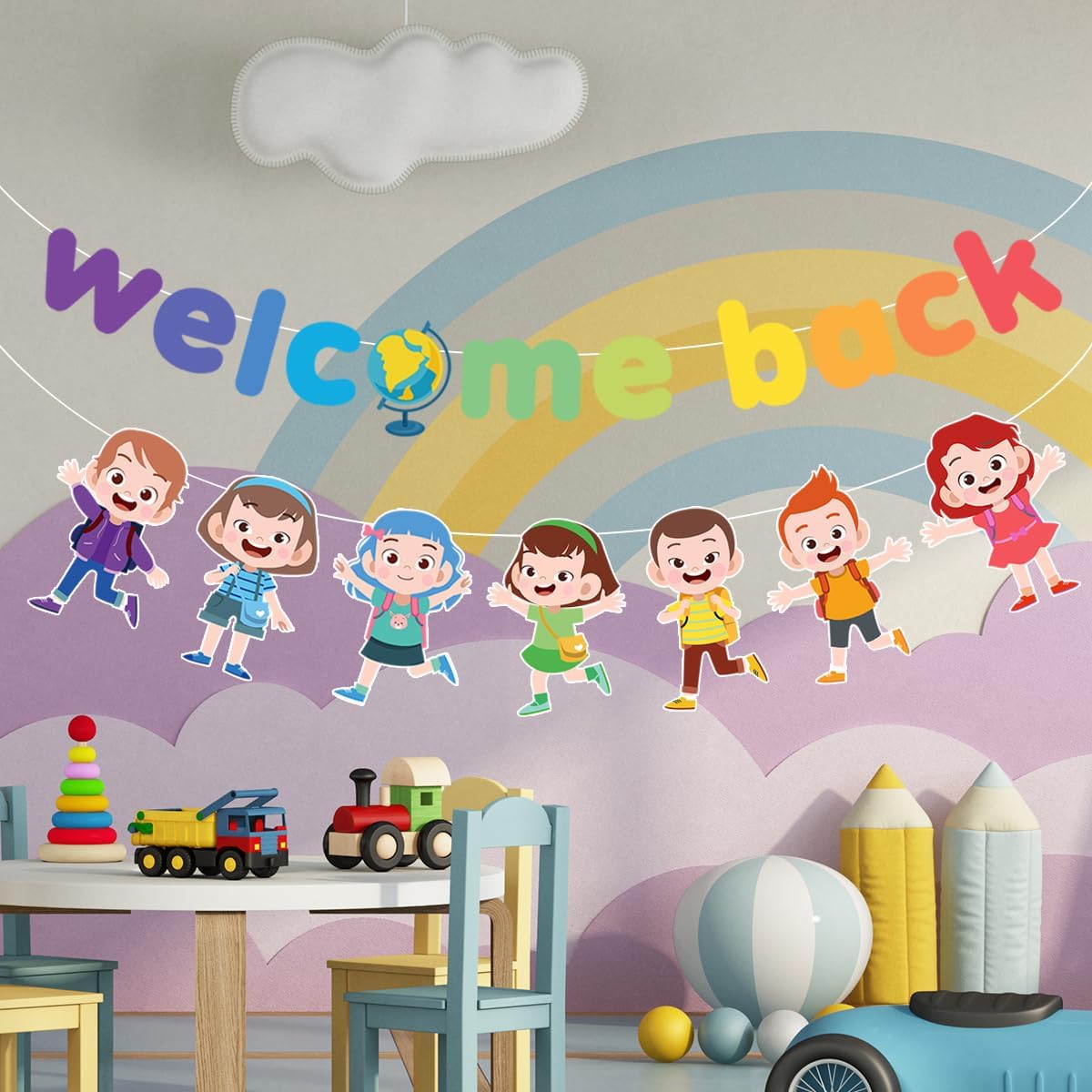 Welcome Back Banner-Back to School Decorations