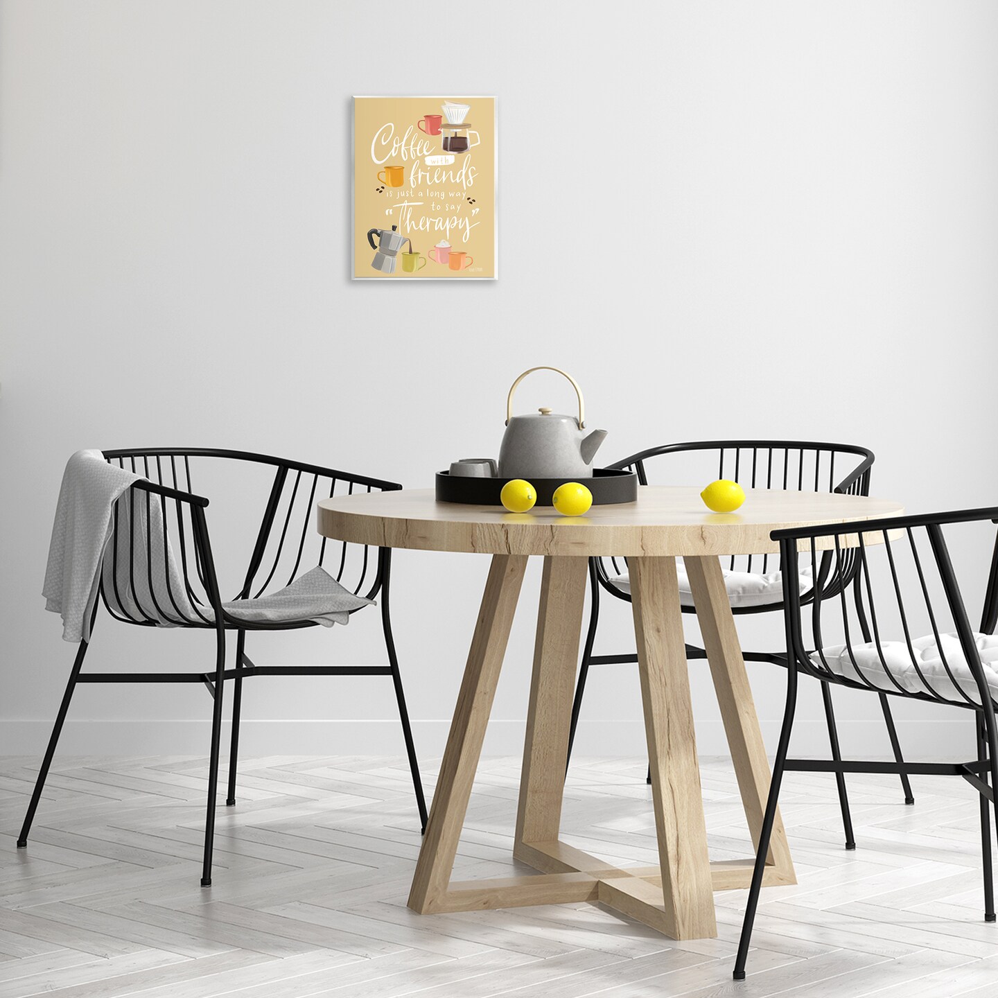 Stupell Industries Coffee With Friends Therapy Wall Plaque By House Fenway