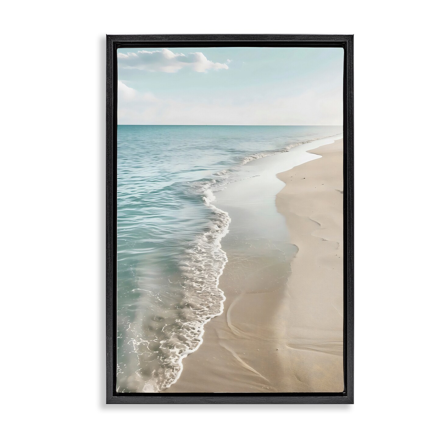 Stupell Industries Tranquil Receding Shoreline Floating Frame By LSR ...