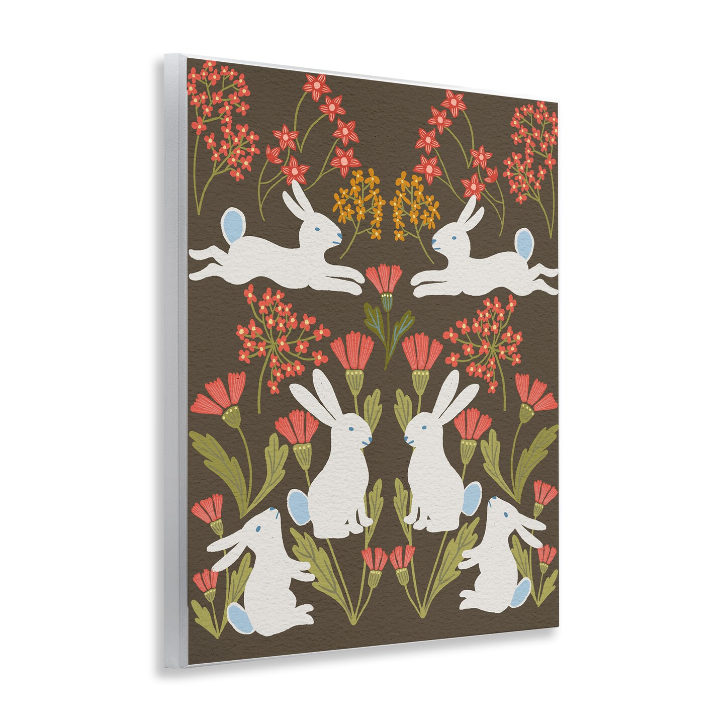 Stupell Industries Wild Spring Blooms & Rabbits Wall Plaque By Regina Moore