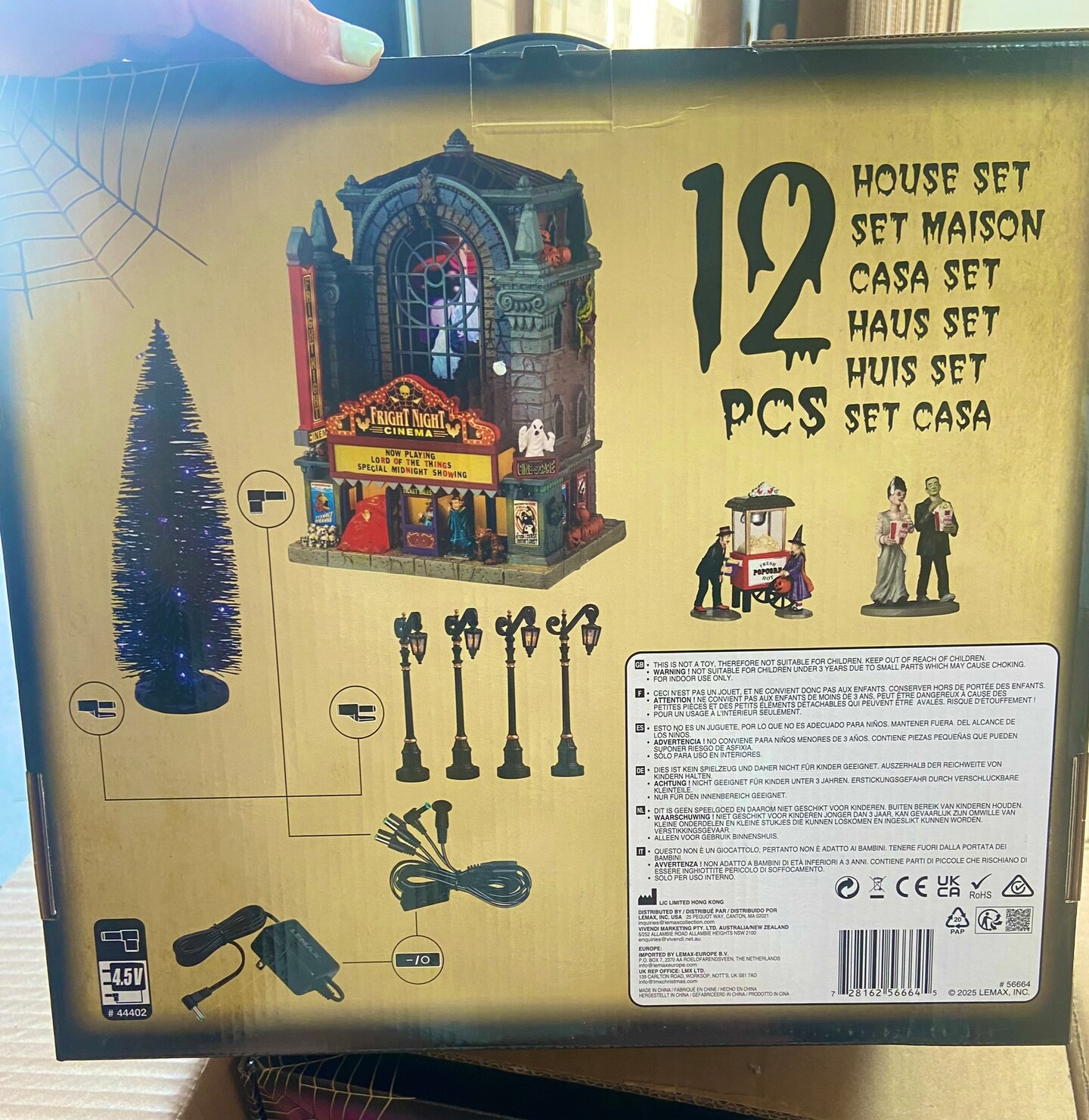 Fright Night Cinema House Set - Lemax Spooky Town
