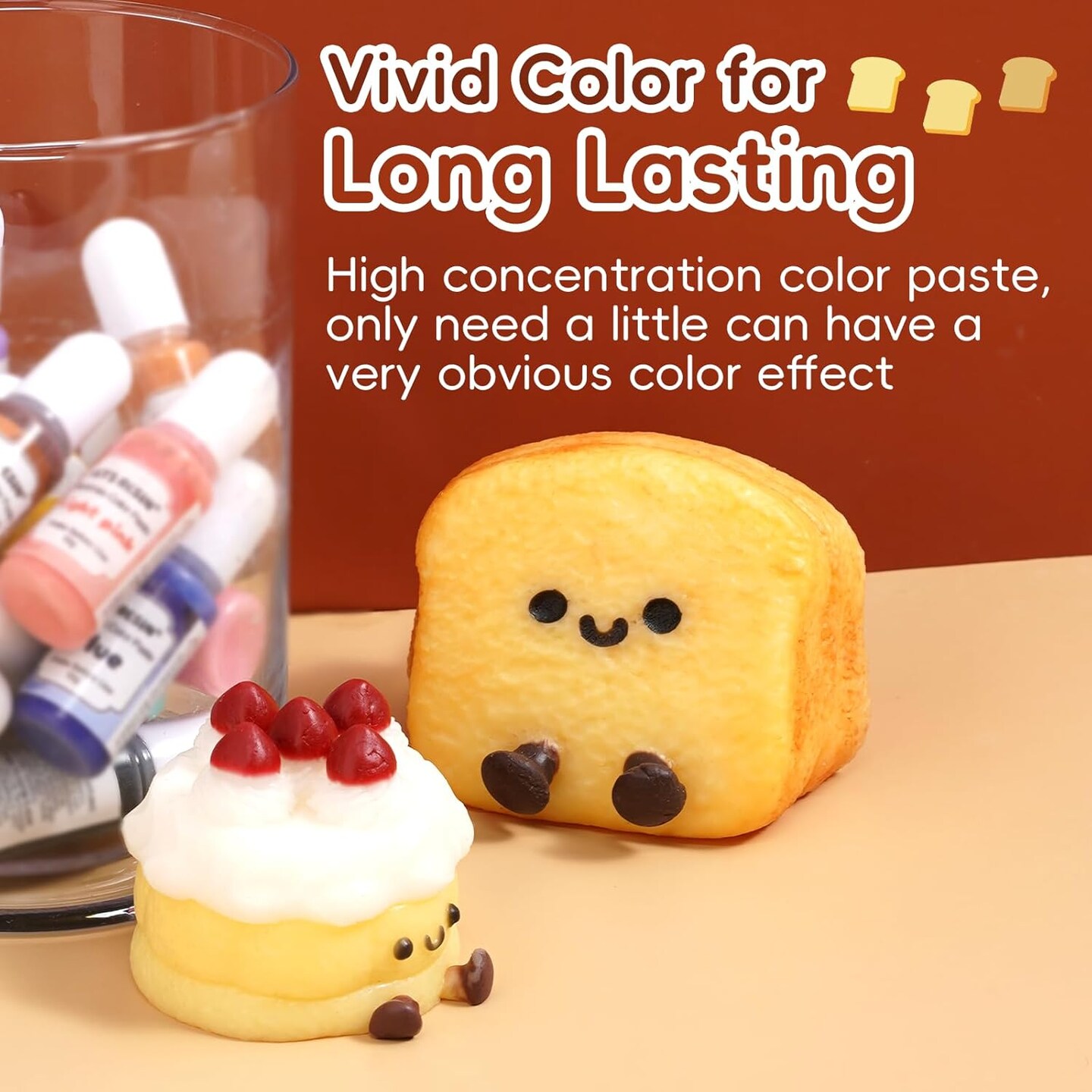 LET&#x27;S RESIN Silicone Pigment Dye for Taba Squishy, 16 Colors Opaque Pigment Paste for Silicone Rubber Mold Making, Vibrant Colorant for Squishy Maker Coloring