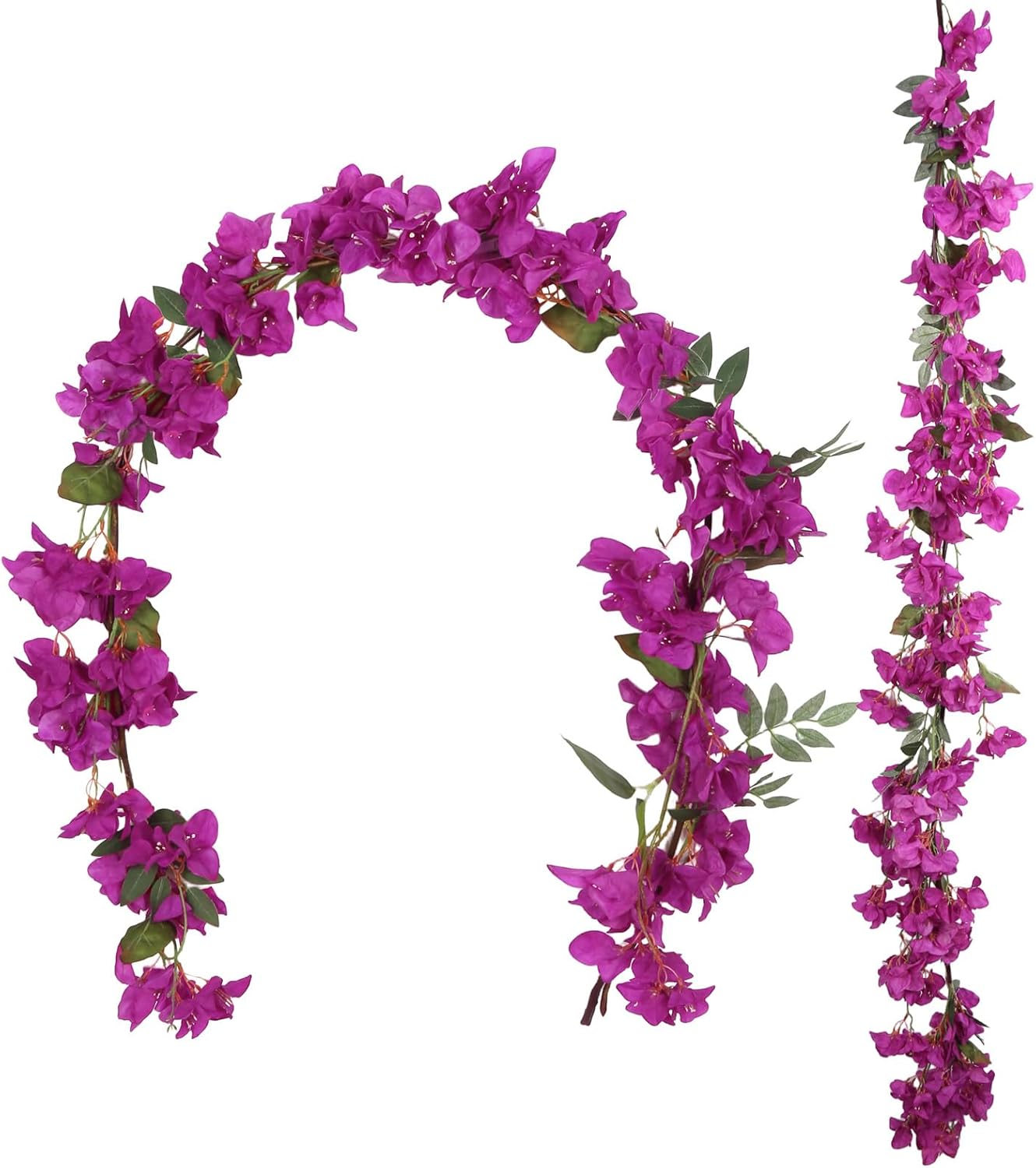 Purple Bougainvillea Artificial Flower Garland 5.9FT