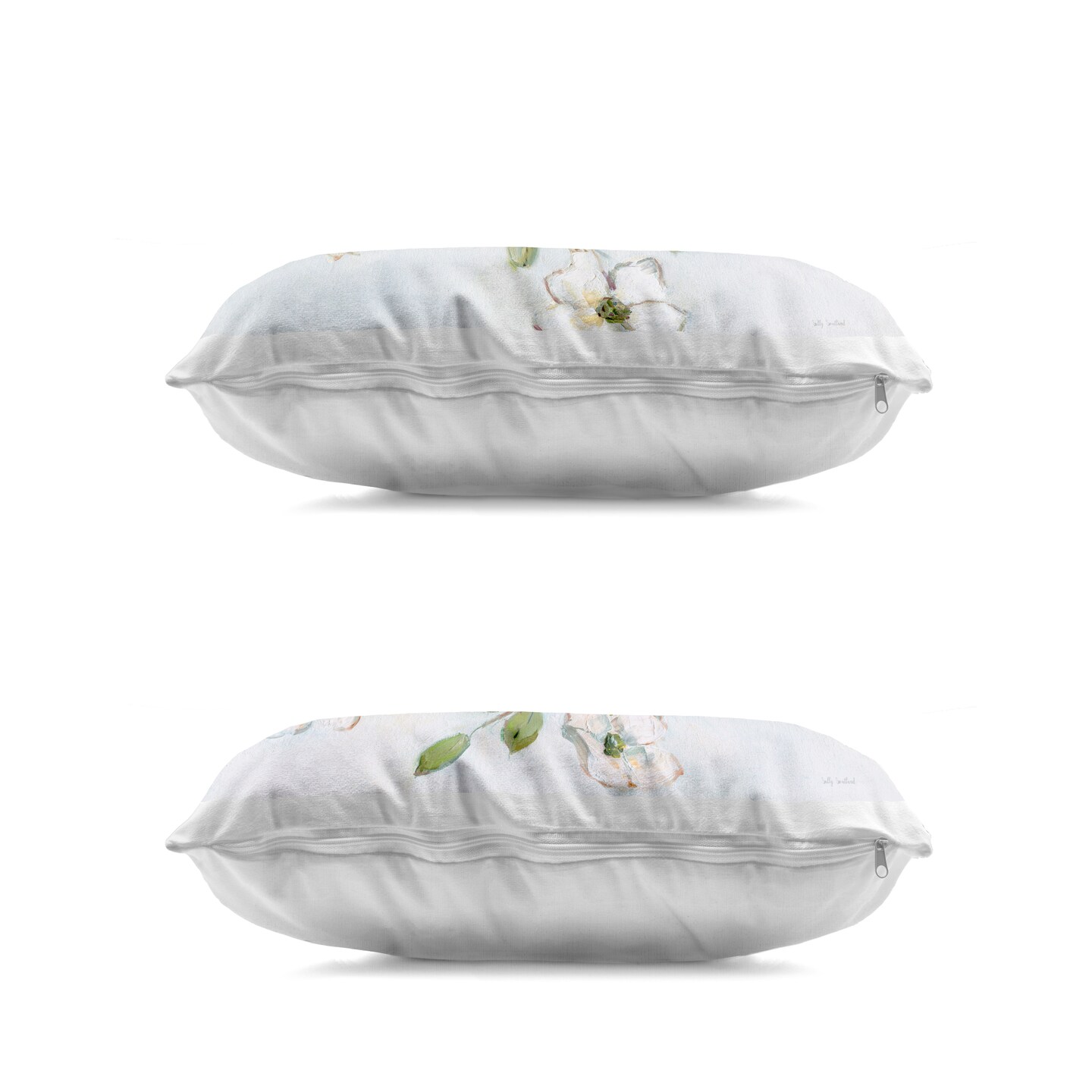 Stupell Industries Perched Bluebirds on Branch 2pc Decorative Printed Pillow Set design by Sally Swatland, 14 x 7 x 20