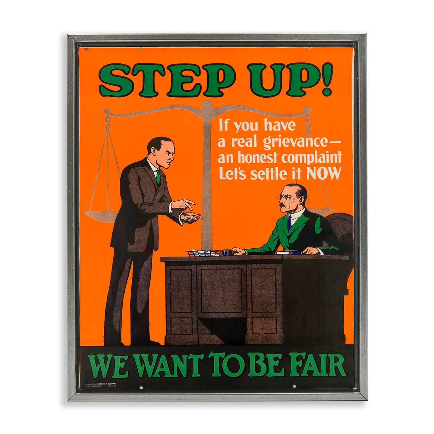 Stupell Industries Antique Lawyer Poster Floating Frame By Marcus Jules