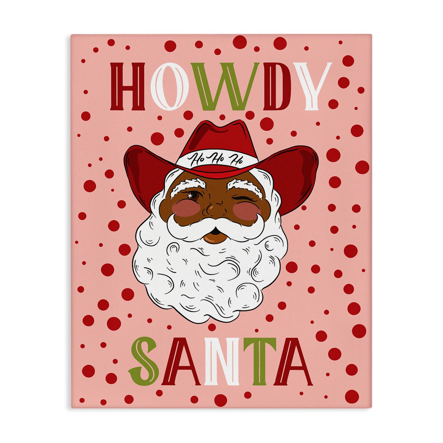 Stupell Industries Howdy Santa Western Christmas Canvas By Hey Bre! Creative Studio