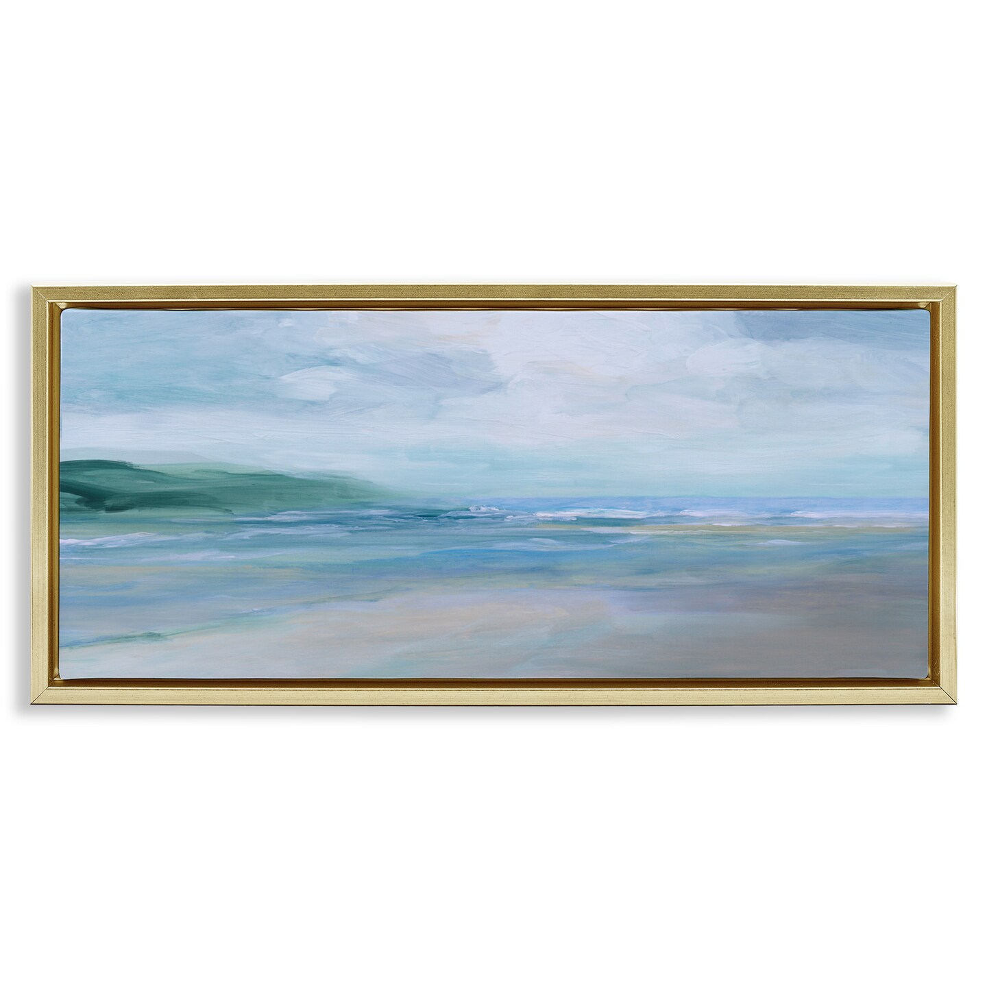 Stupell Industries Distant Waves on Coast Floating Frame By Carol ...