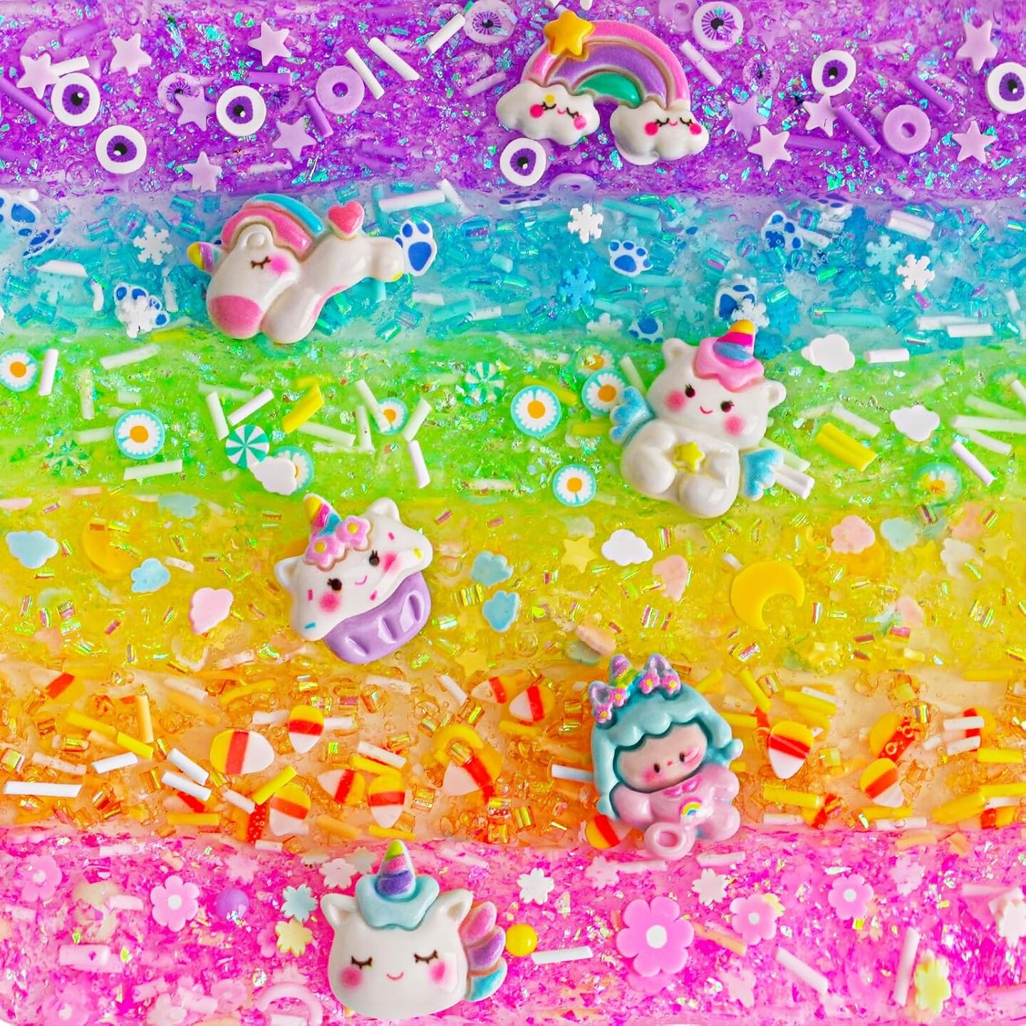 Crystal Clear Slime Kit With 36 Sets Add-ins