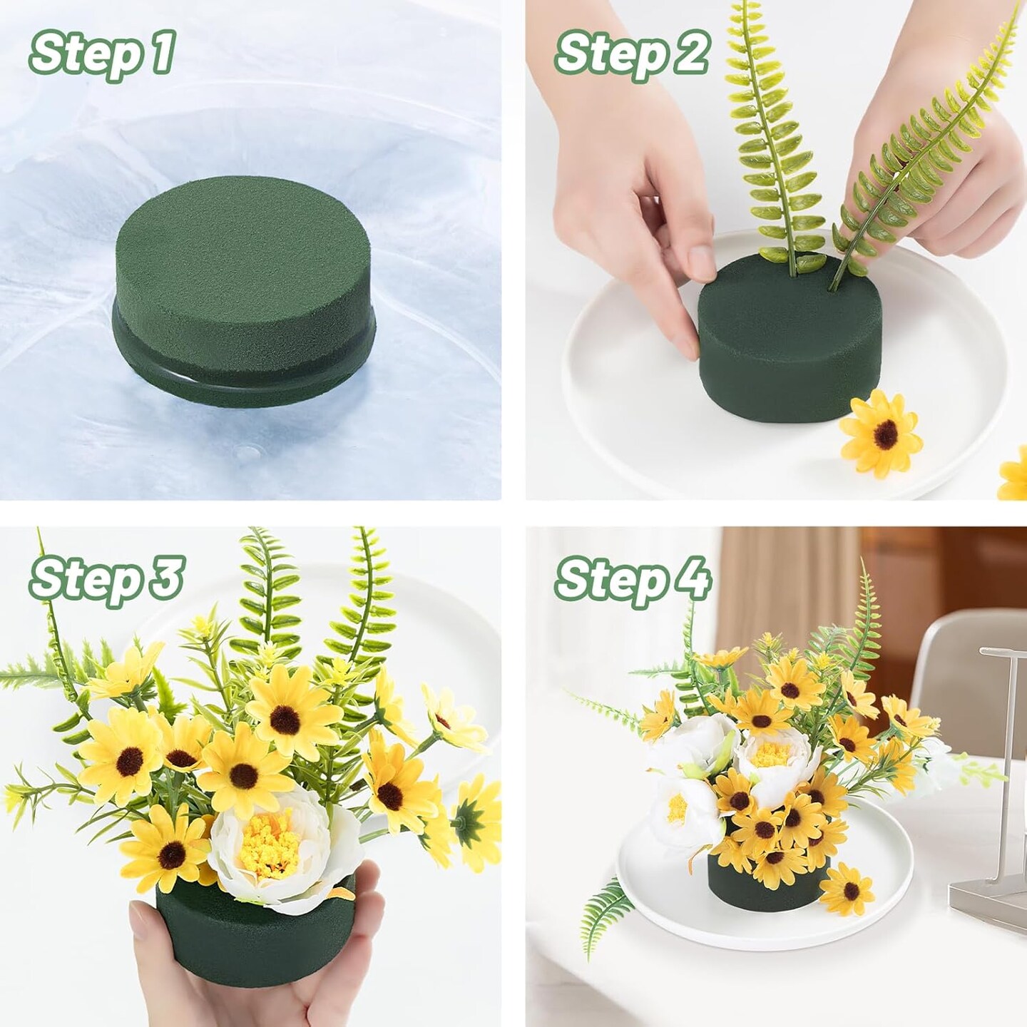 8 Pcs Round Floral Foam