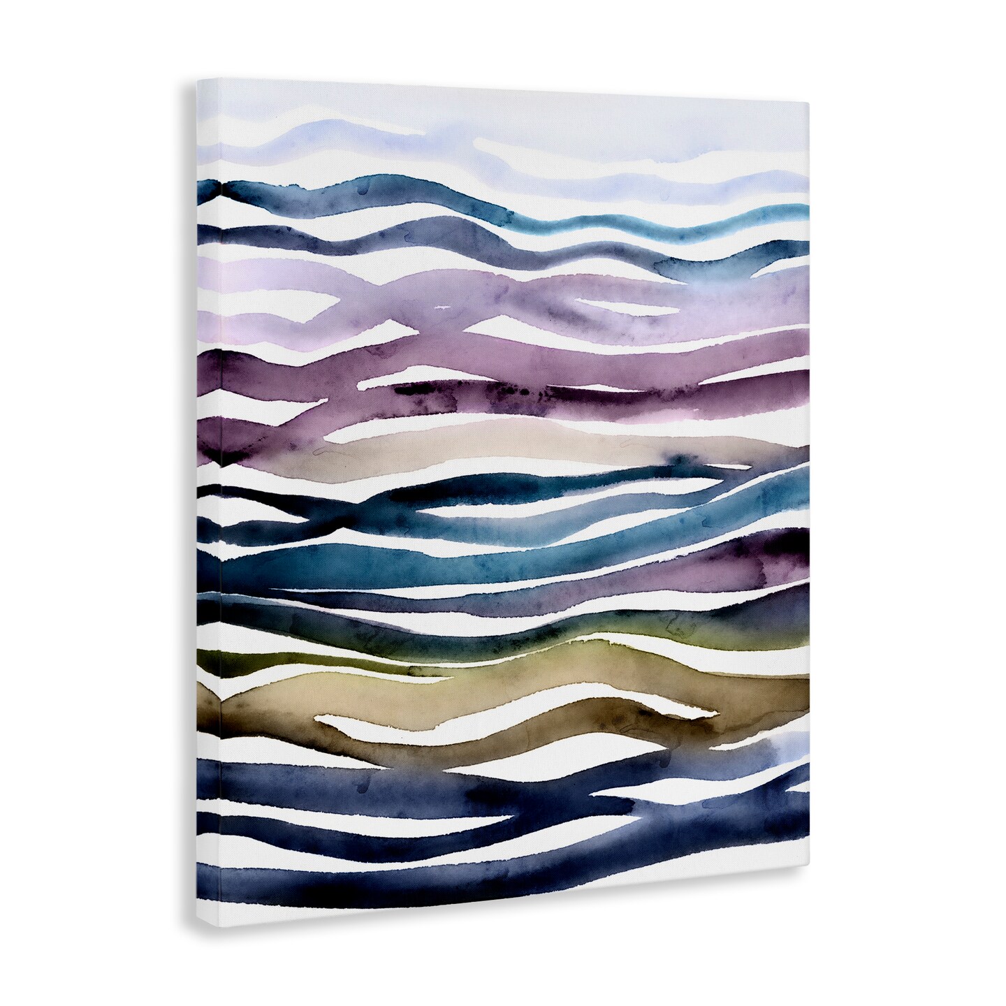 Stupell Industries Muted Watercolor Waves Canvas By Lisa Nohren