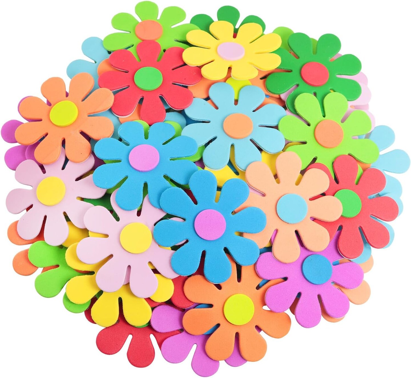 100PCS Foam Flower Stickers - Wall Stickers