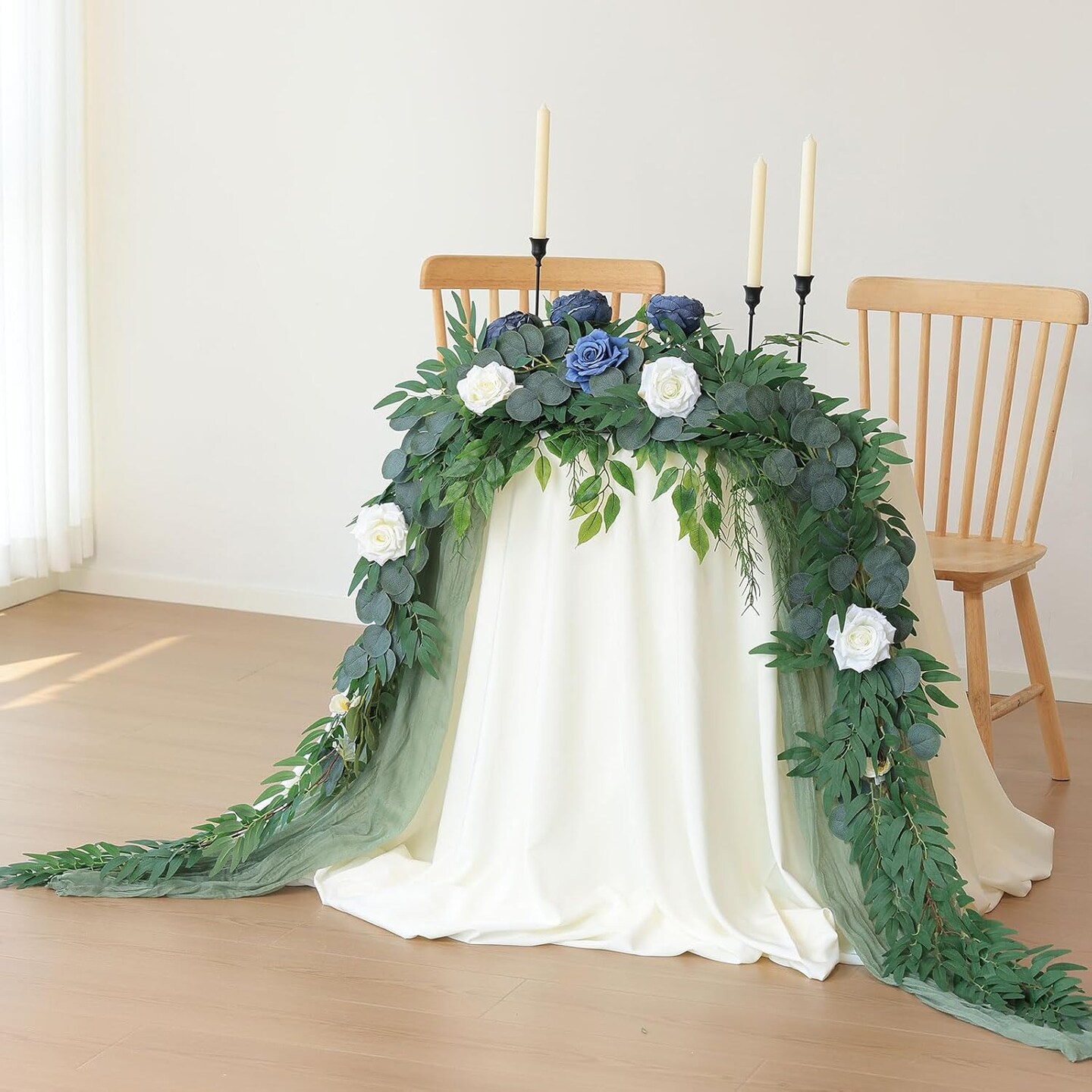 79 Inches - 2 Artificial Vines Garland Hanging Plants Greenery Decoration (Eucalyptus)