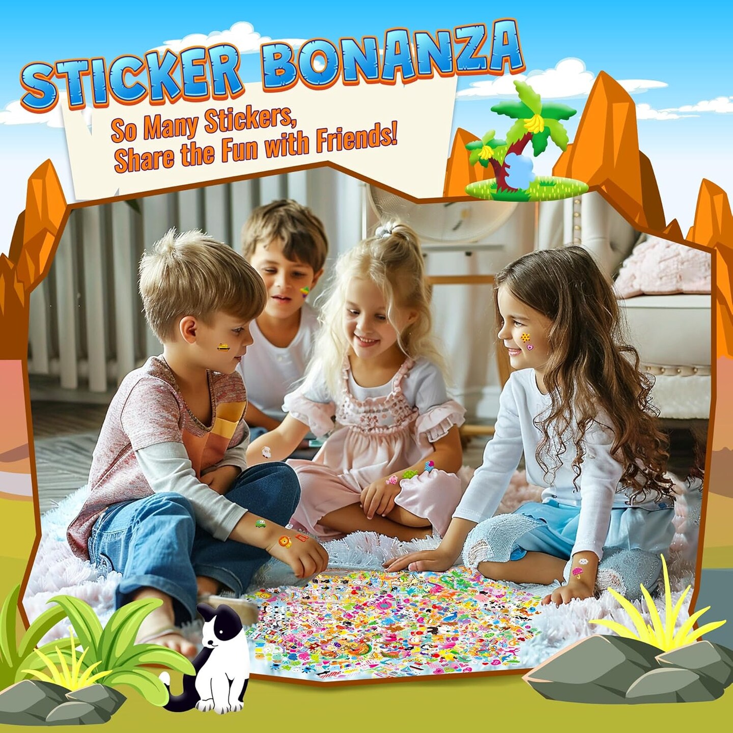 3200+ Stickers, 3D Puffy Sticker, 64 Different Sheets for Kids