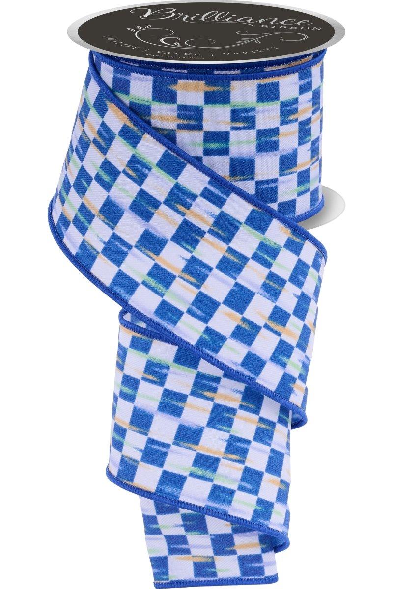 2.5in Mini Antique Diamond Ribbon: Blue (10 Yards) | Michaels
