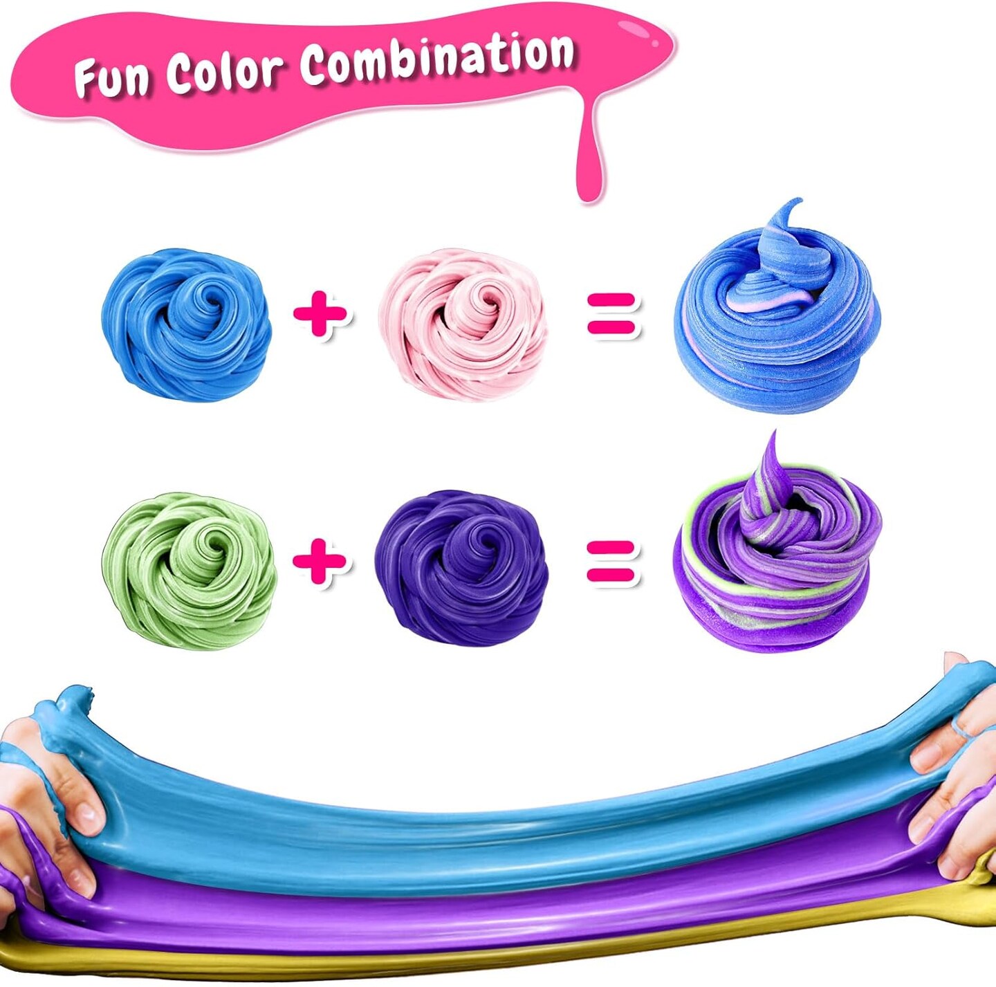 50 Pack Butter Slime Kit for Kids