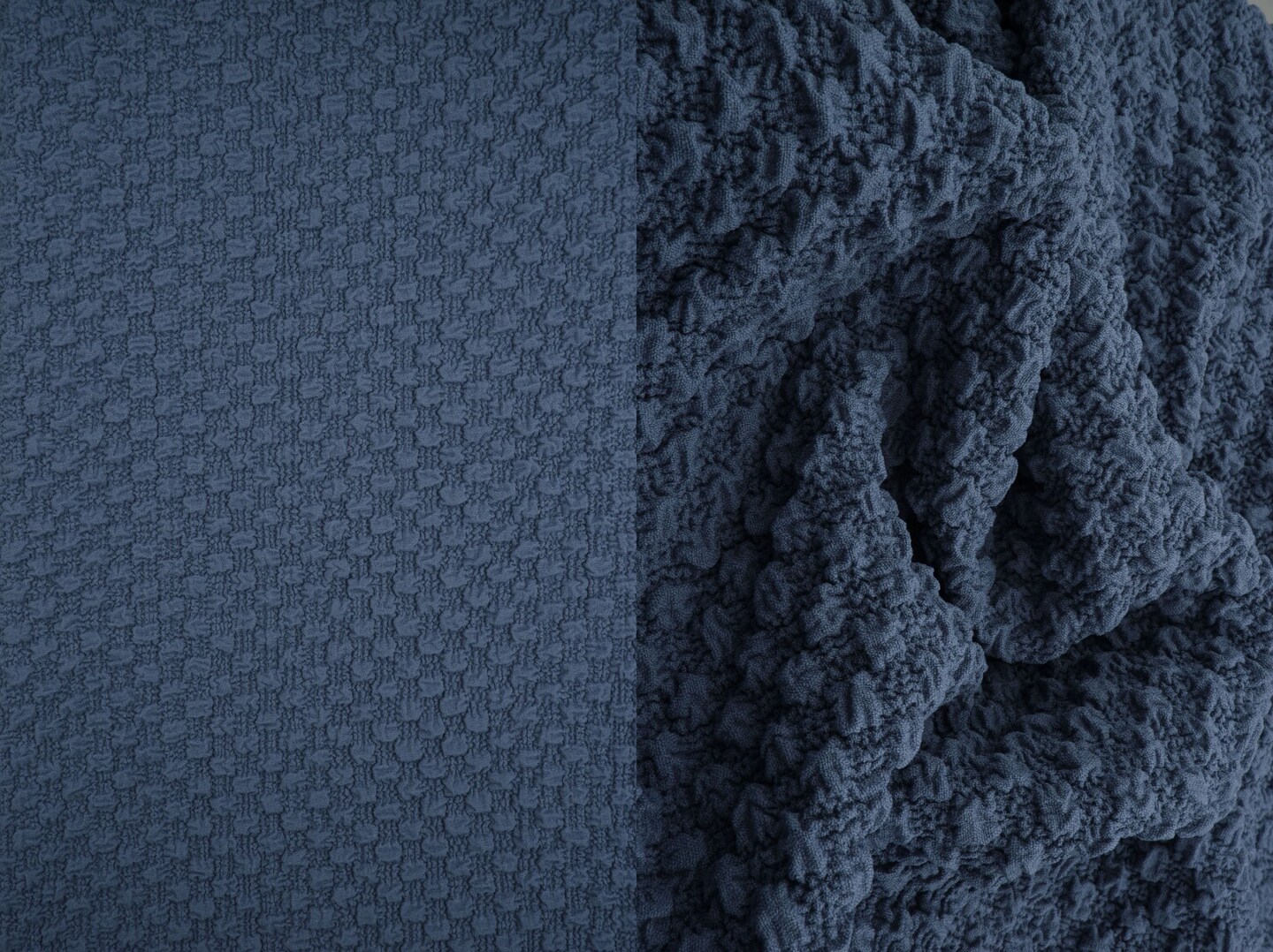 1 Yard Cauliflower Jacquard Knit Fabric 280 GSM, 59/60″ Wide Polyester Spandex Blend