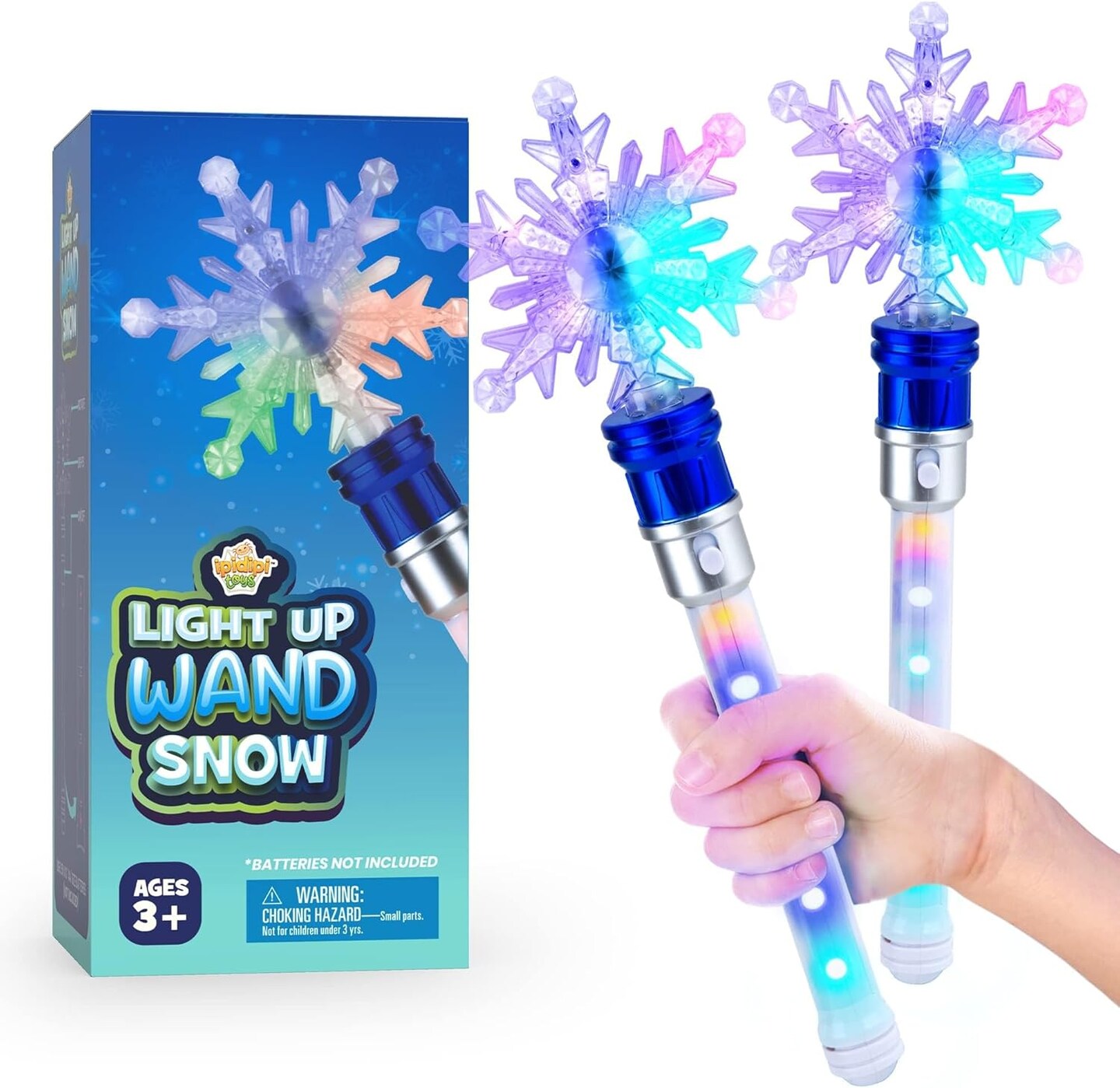 Pack of 2 Snowflake Wand Party Toys