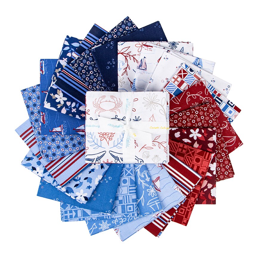 Yacht Club Fat Quarter Bundle by Amanda Niederhauser for Riley Blake (FQ-15920-21)