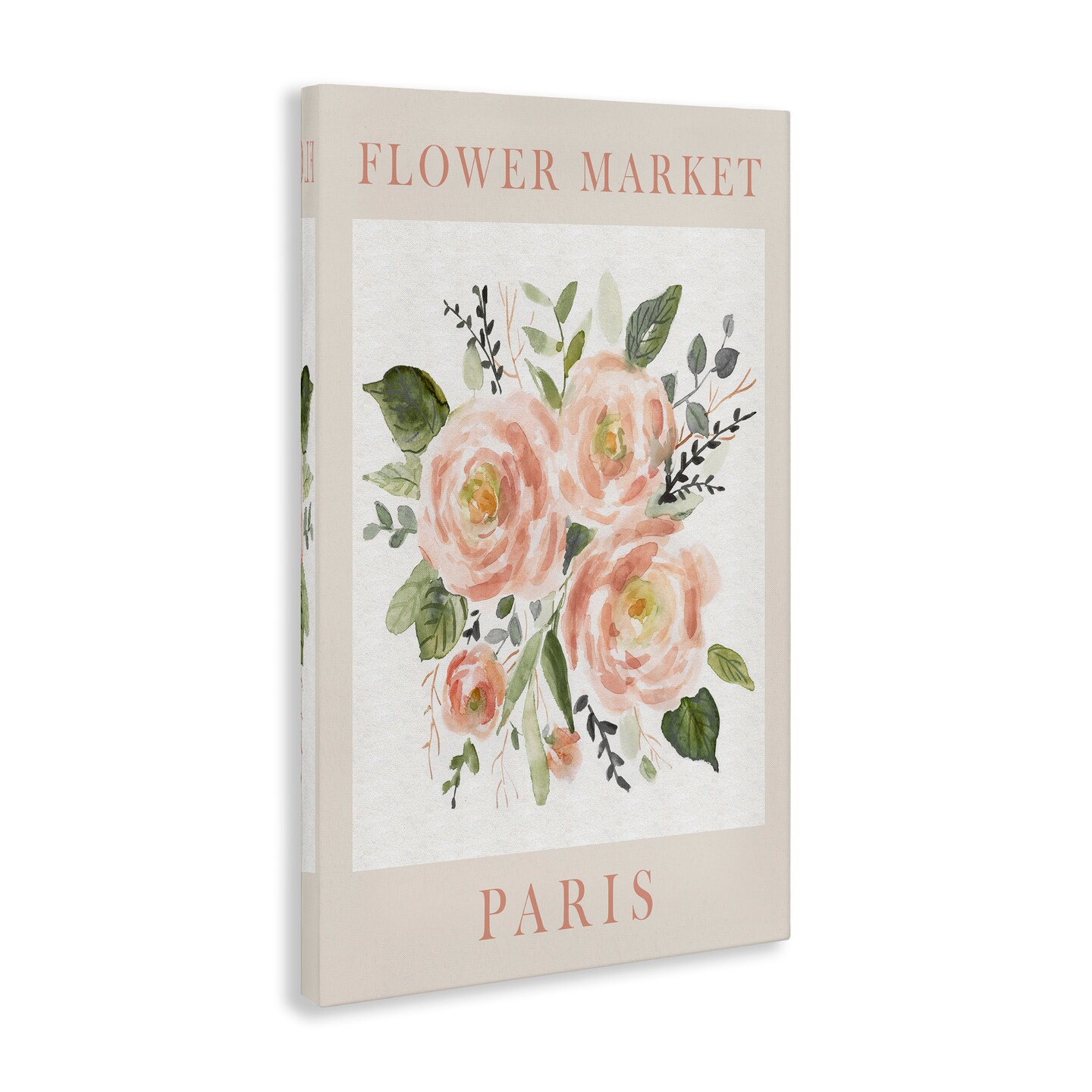 Stupell Industries Pastel Paris Flower Market Canvas By Carol Robinson