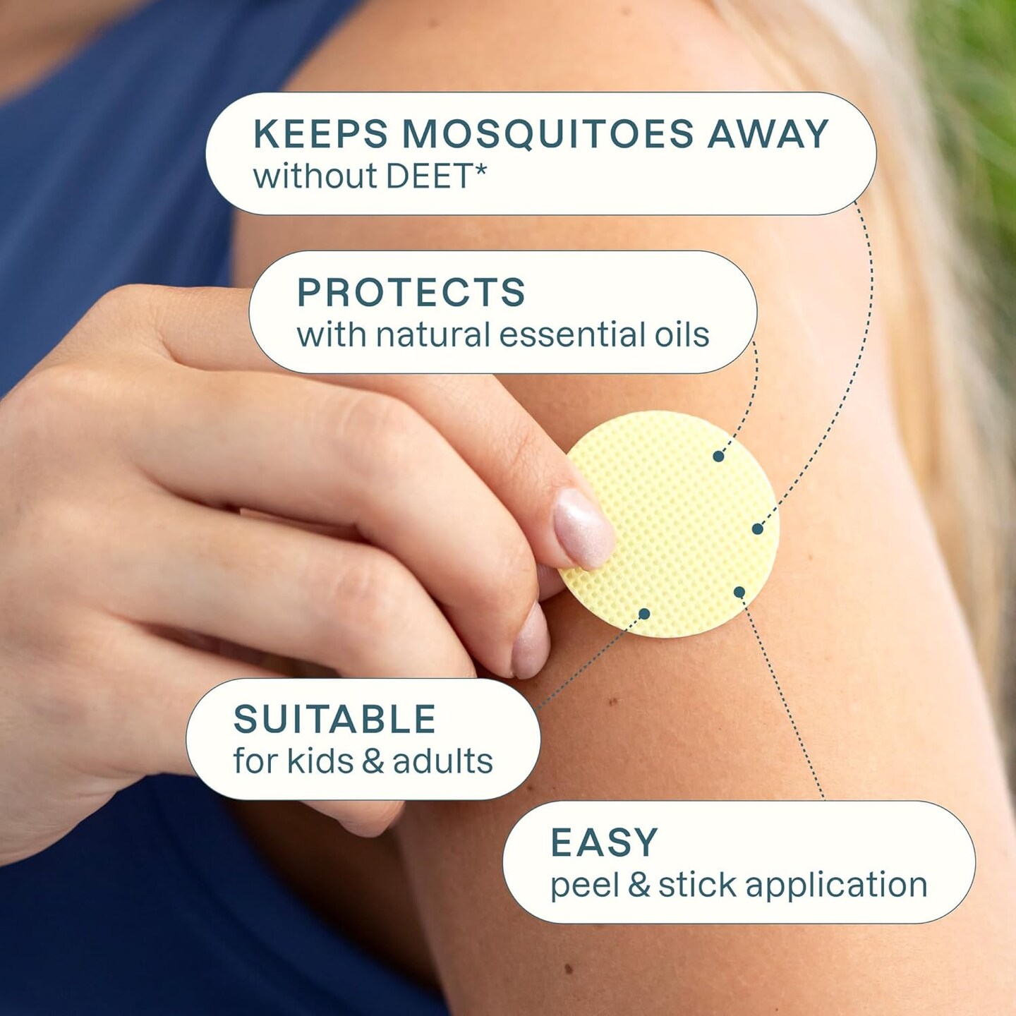Mosquito Repellent Stickers (90 Pack) - Patches for Kids &#x26; Adults