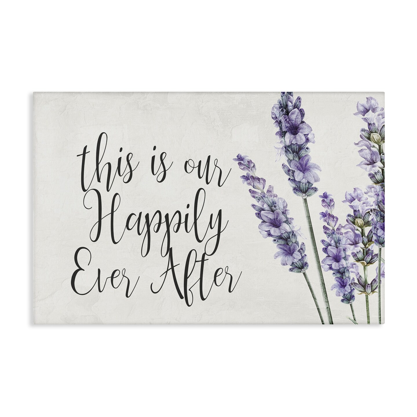 Stupell Industries Happily Ever After Lavender Canvas By Kim Allen