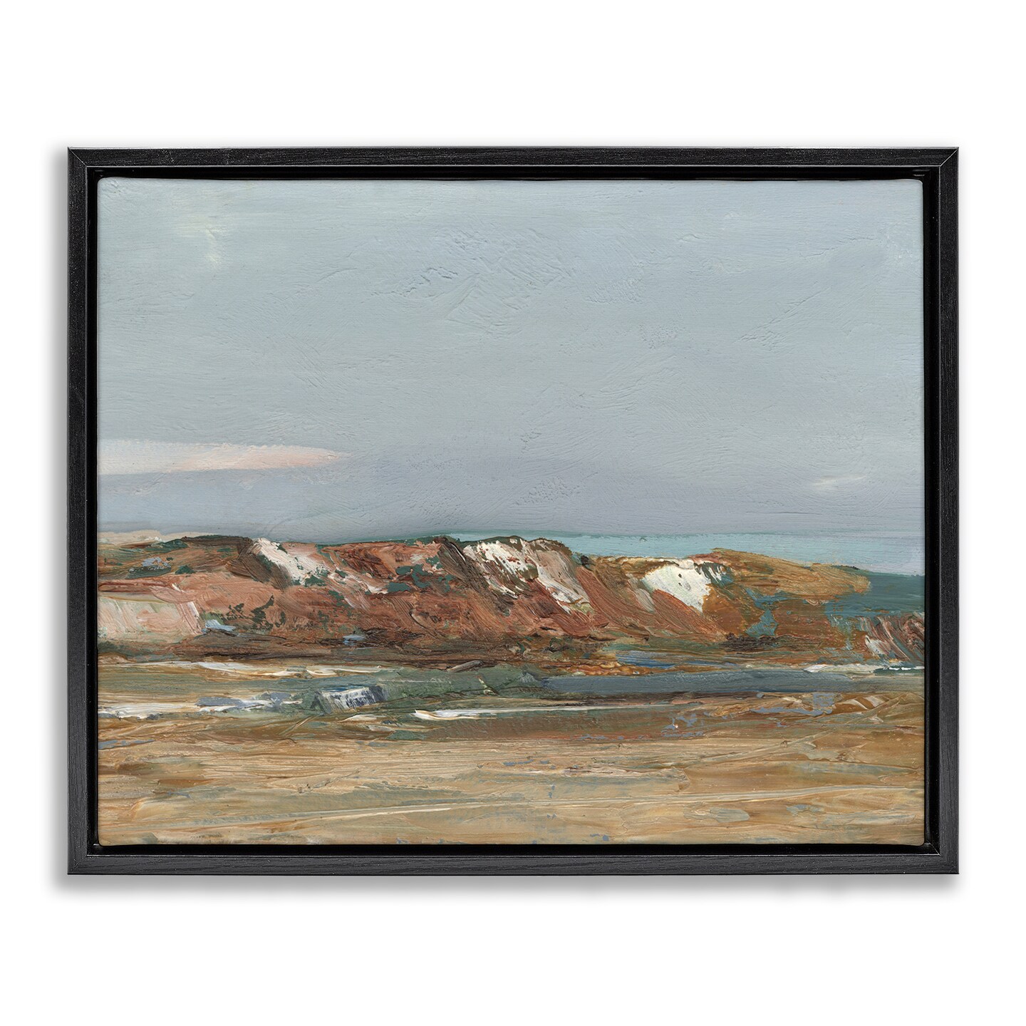 Stupell Industries Neutral Desert Terrain Abstraction Floating Frame By Ethan Harper