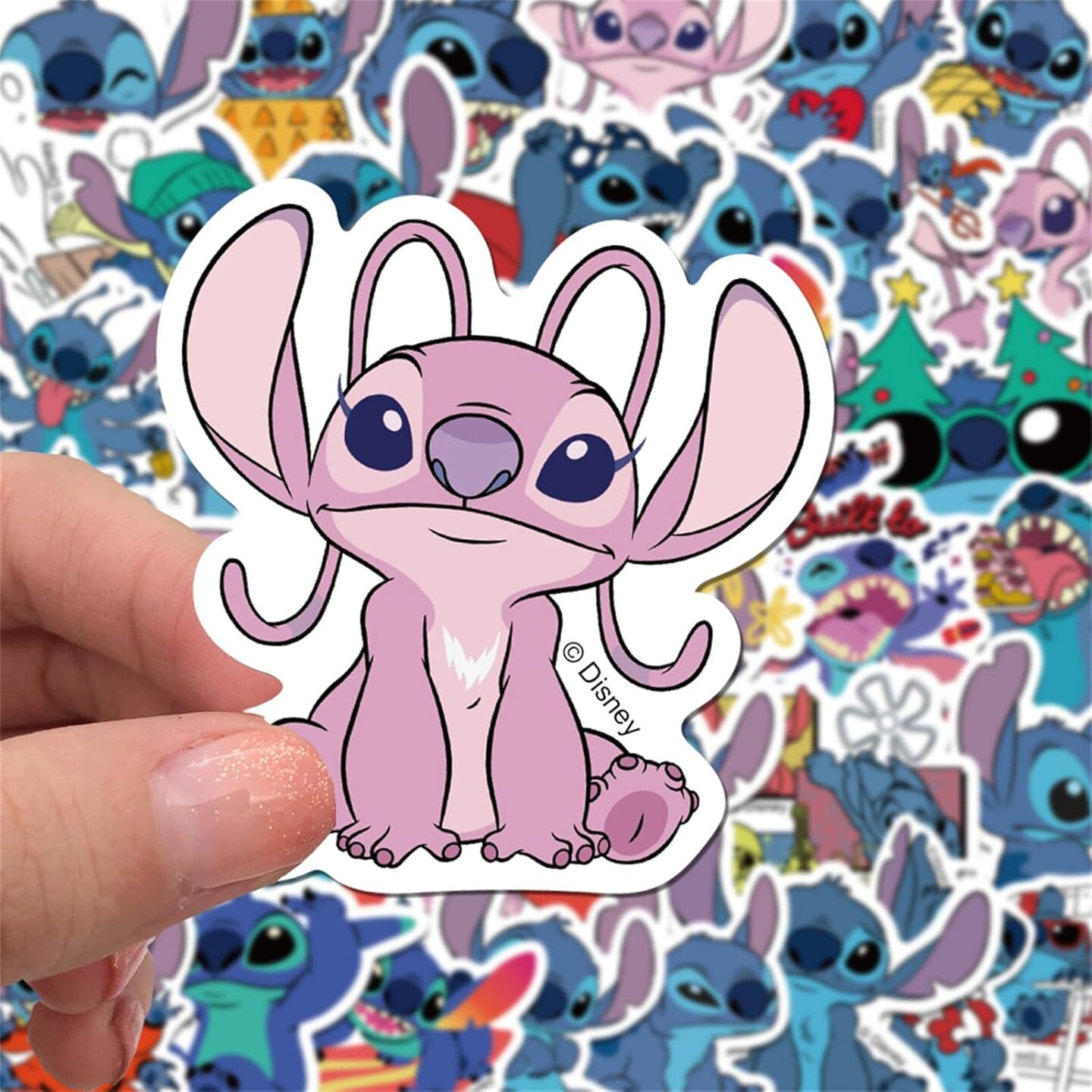 Stitch Stickers,Cute Cartoon Gifts for Kids,50PCS Kids Love Cartoon Decals