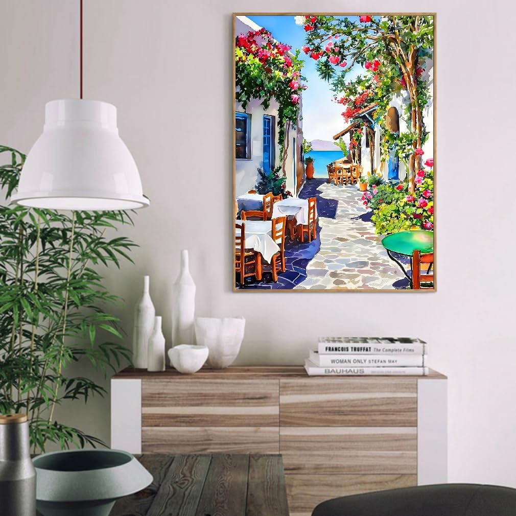 Scenery Paint by Numbers on Canvas for Beginners ( 16x20 Inch)