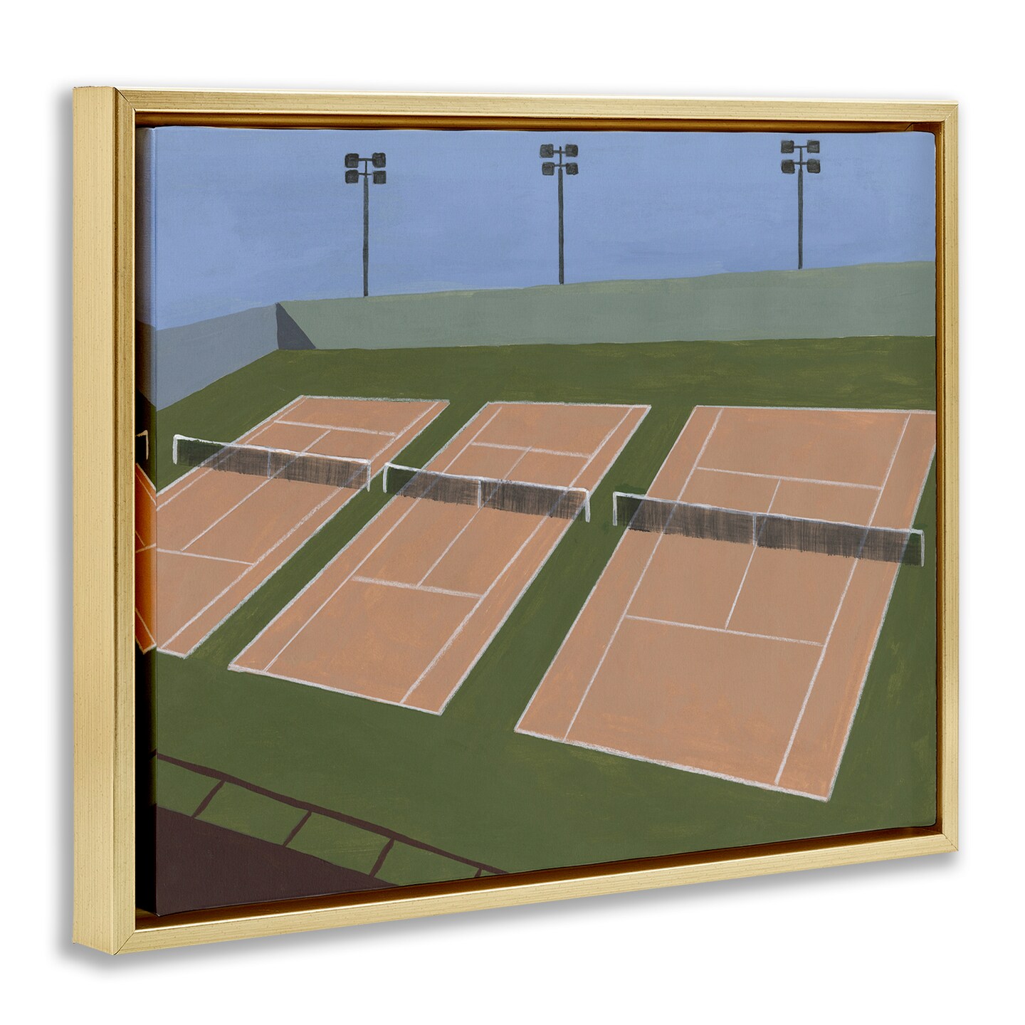 Stupell Industries Tennis Courts View Floating Frame By Michael Willett