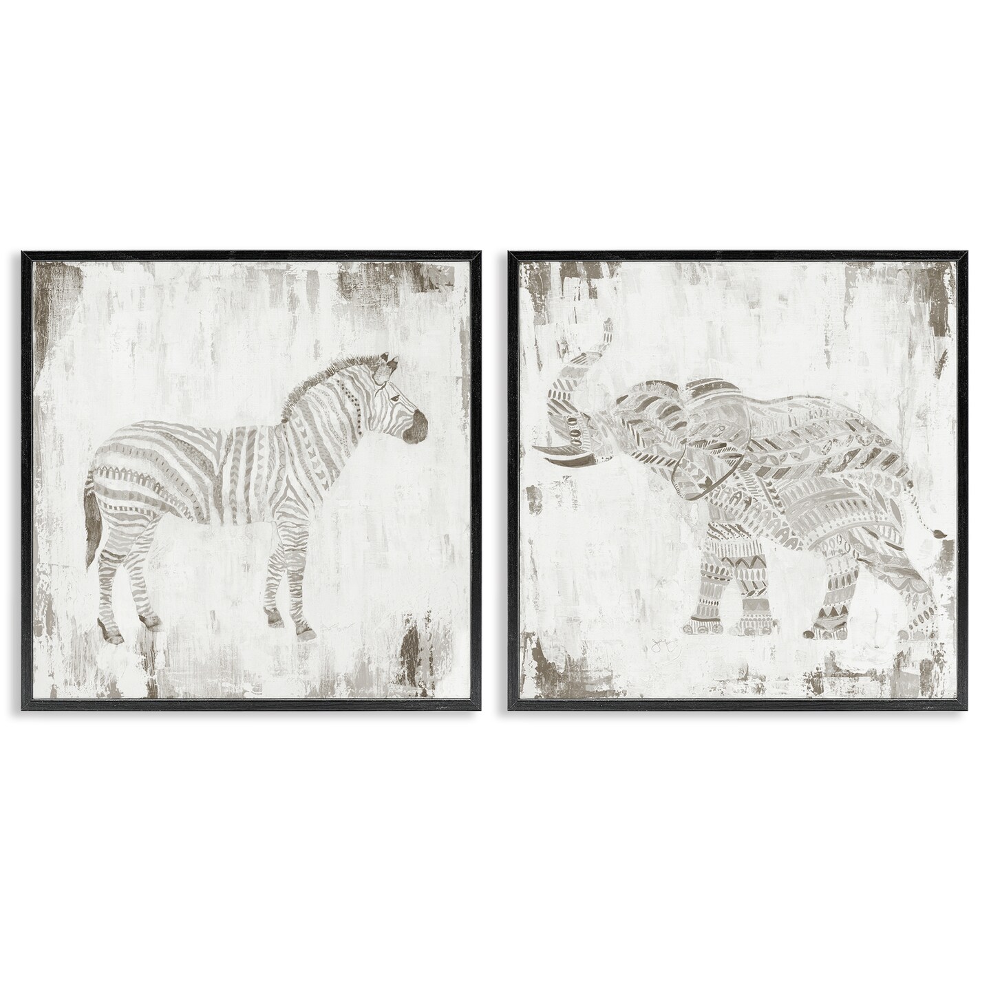 Stupell Industries Jungle Animal Illustration With Motivational Phrases Wood Wall Art - Multi-Color - 10 X 15