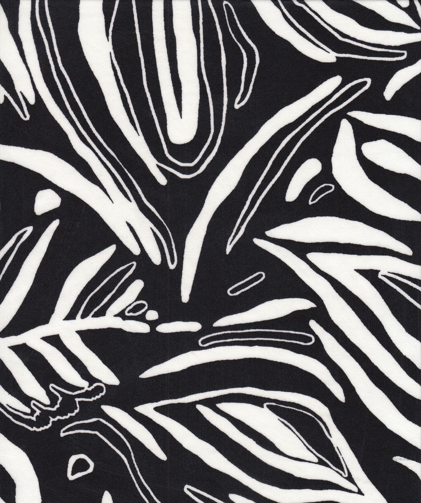 1 Yard DTY Leaf Print Stretch Fabric 58/60&#x22; Wide Lightweight Soft Polyester Spandex Blend