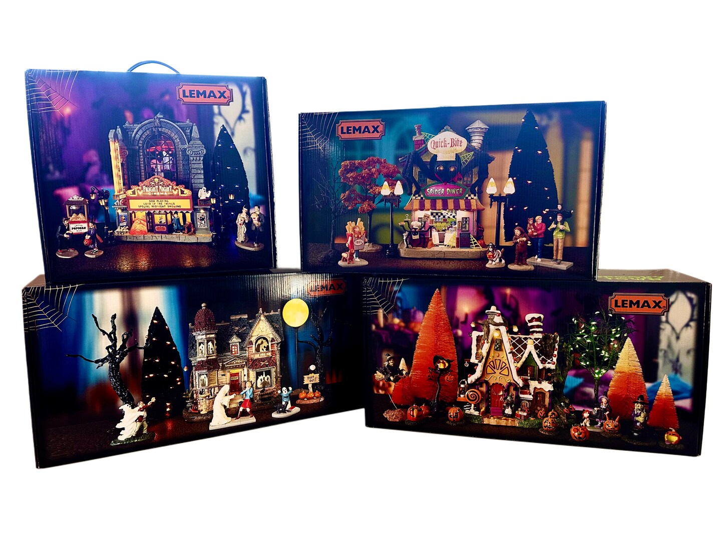 Fright Night Cinema House Set - Lemax Spooky Town