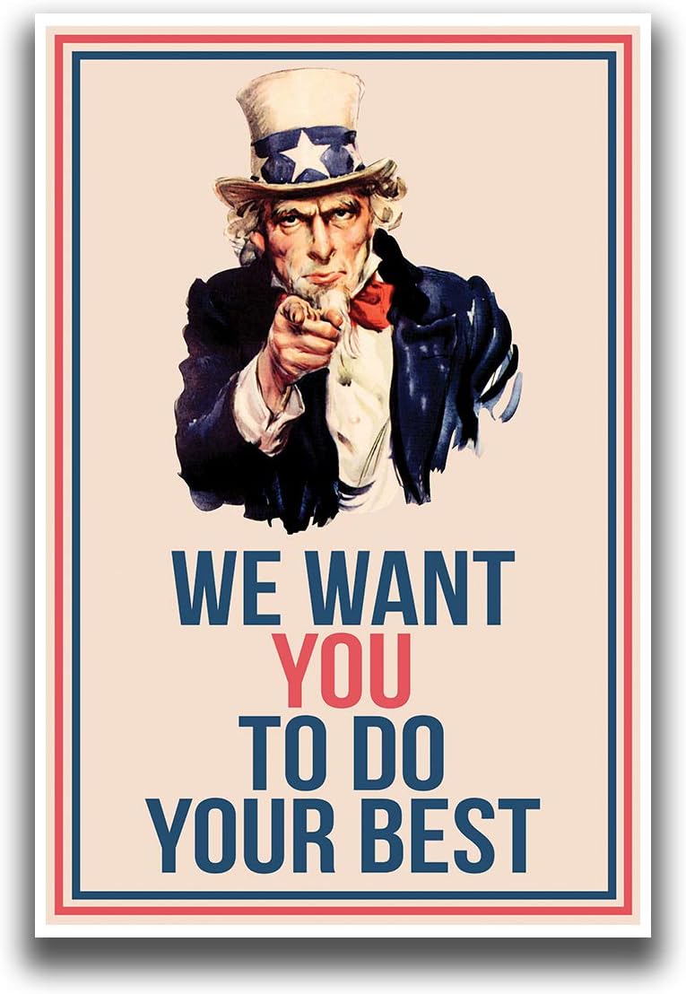 Uncle Sam We Want You Classroom Poster