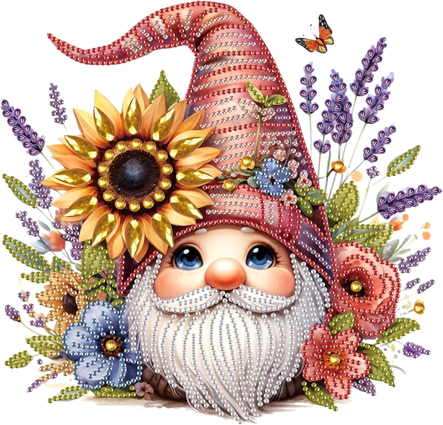 Diamond Painting Art Kit, DIY Dwarf 5D Special Shape Crystal