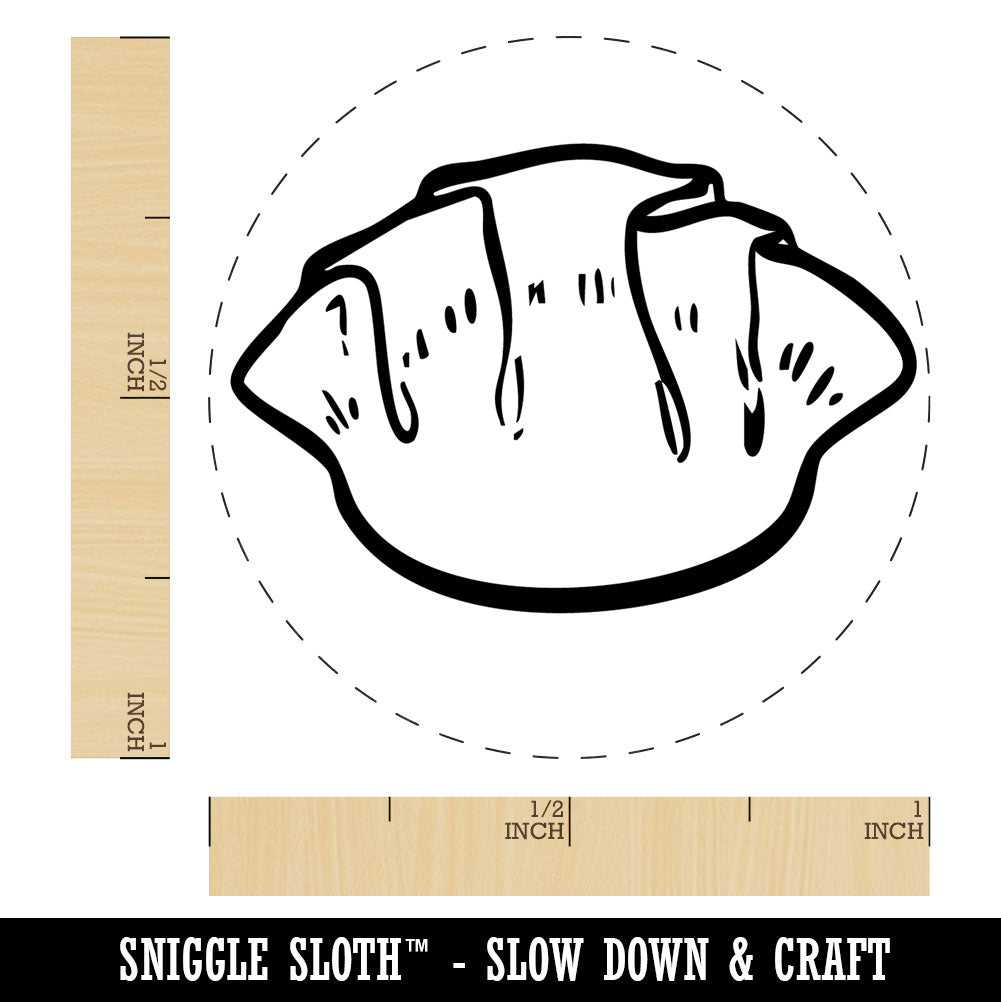 Potsticker Crab Rangoon Dumpling Chinese Food Rubber Stamp for Stamping Crafting