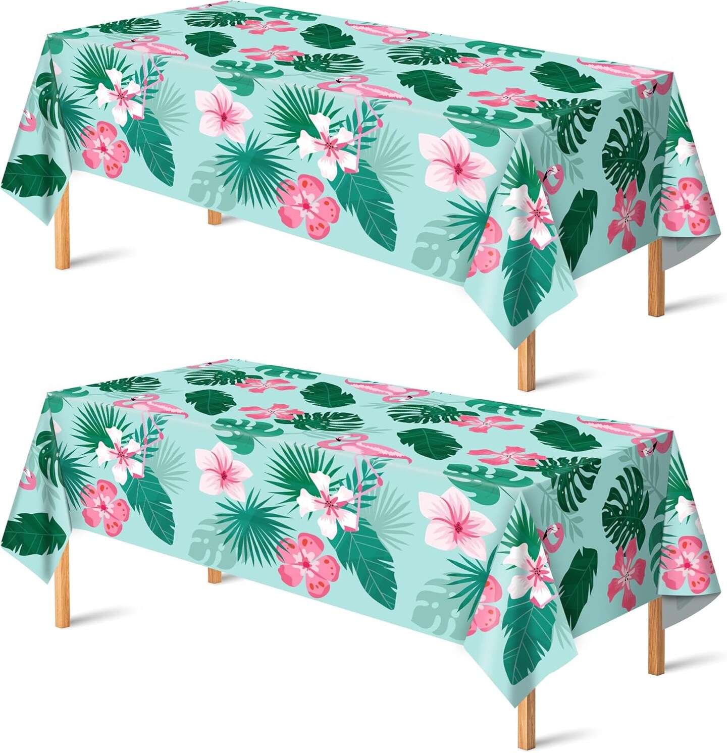Luau Party Decorations - Plastic Tablecloth for Tropical Party Decorations