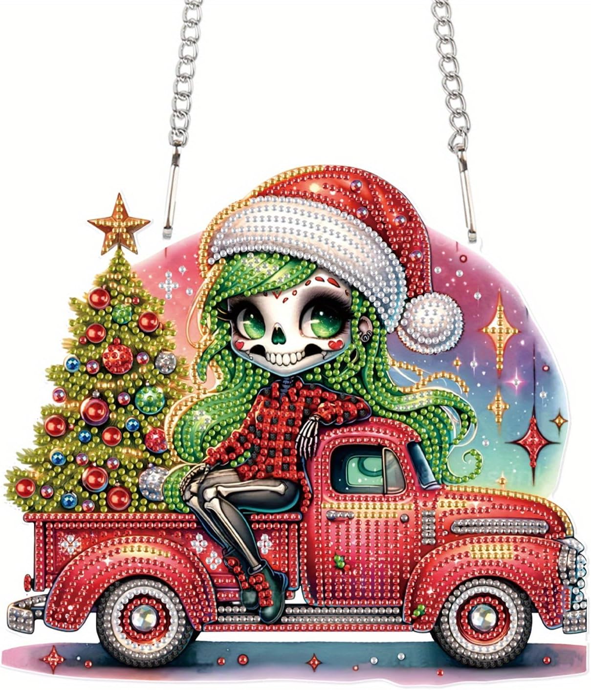 5D DIY Diamond Painting Pendant kit, Coach Christmas Tree