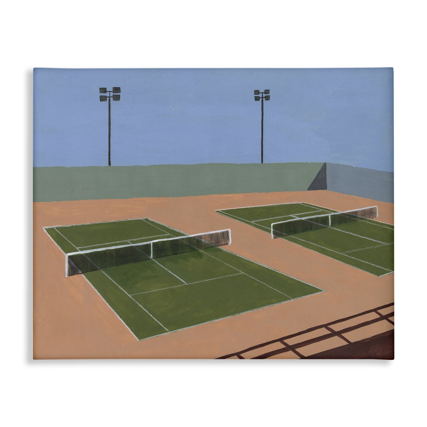 Stupell Industries Tennis Court Landscape Canvas By Michael Willett