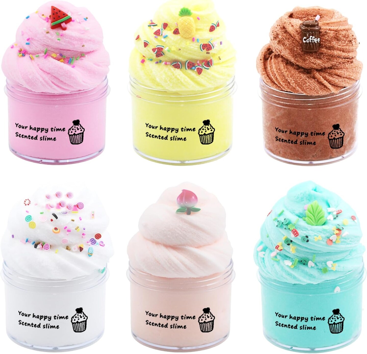 6 Pack Cloud Slime Kit