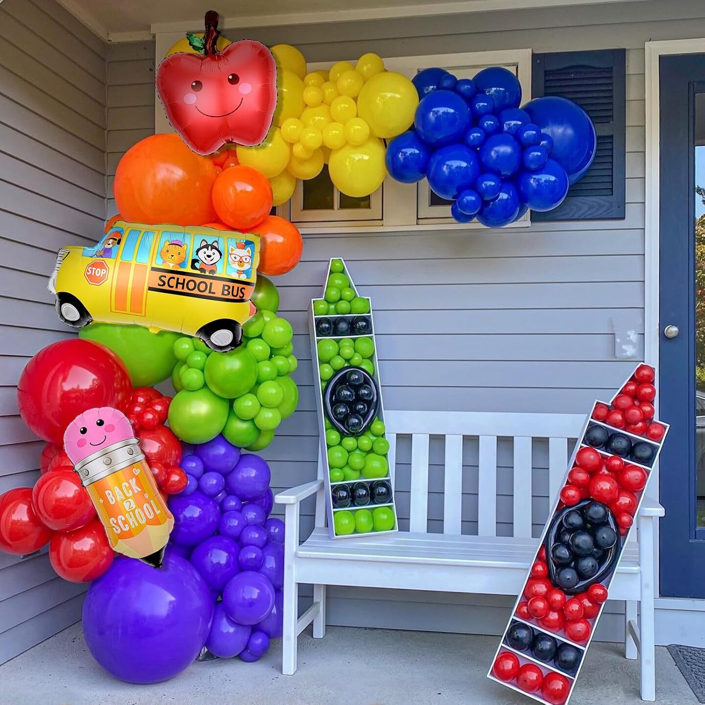 Balloon Garland Arch Kit - Back to School Decorations