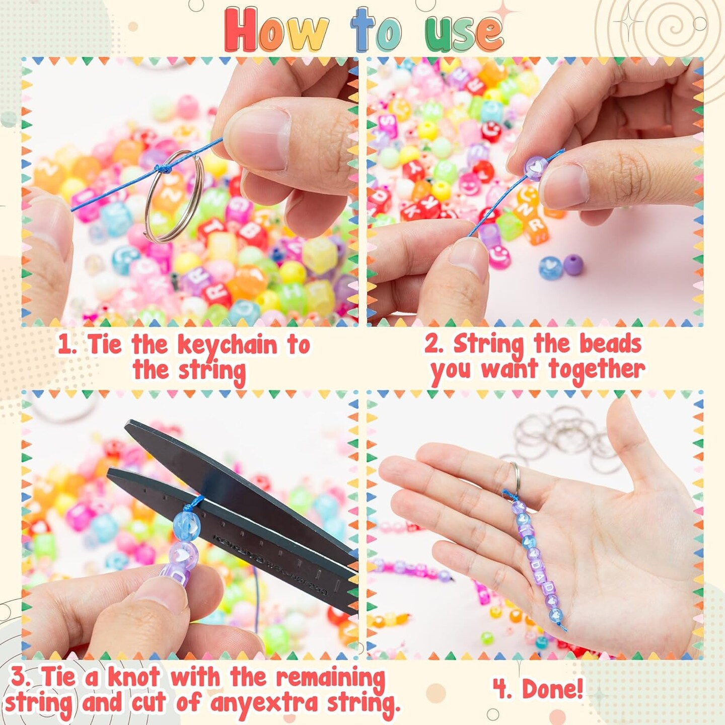 326Pcs DIY Bead Jewelry Making Crafts Kit