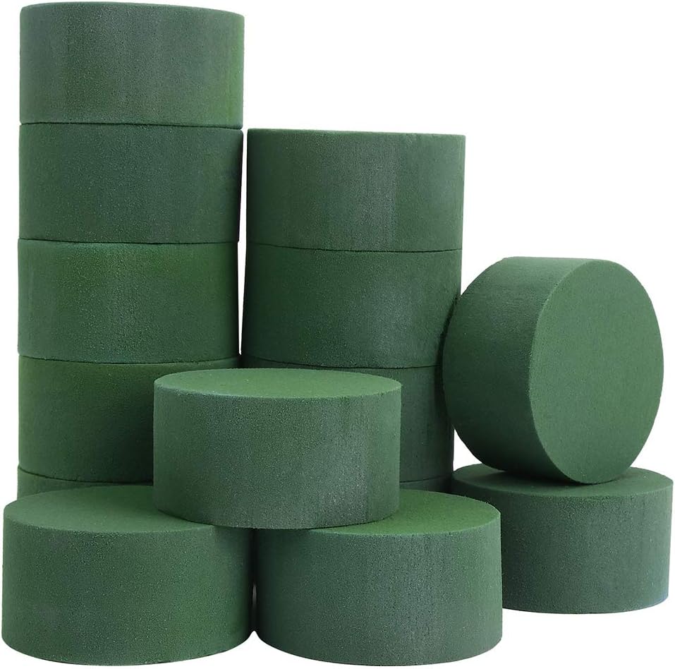 20PCS 3&#x27;&#x27; Wet Round Floral Foam Bricks