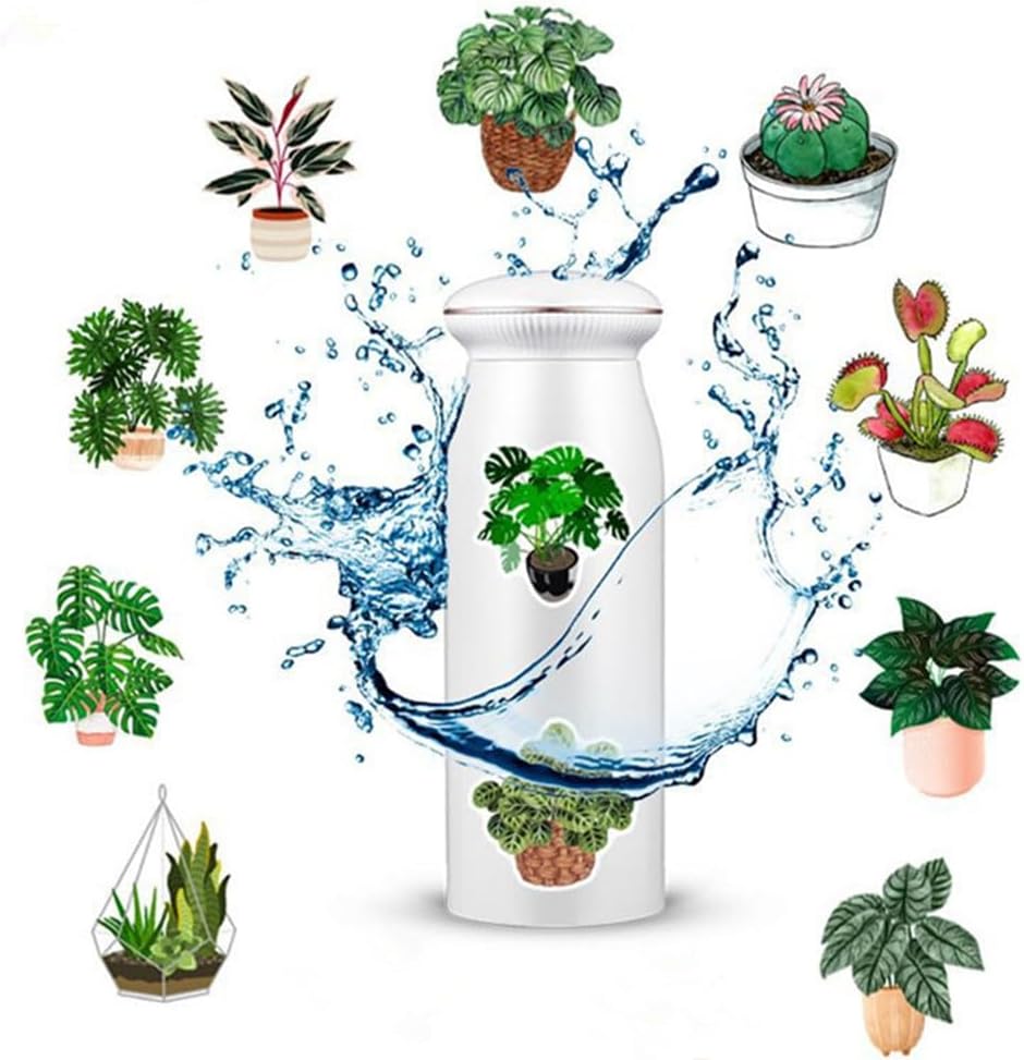 50 Pcs Green Plants Stickers Potted Plant Floral Sticker