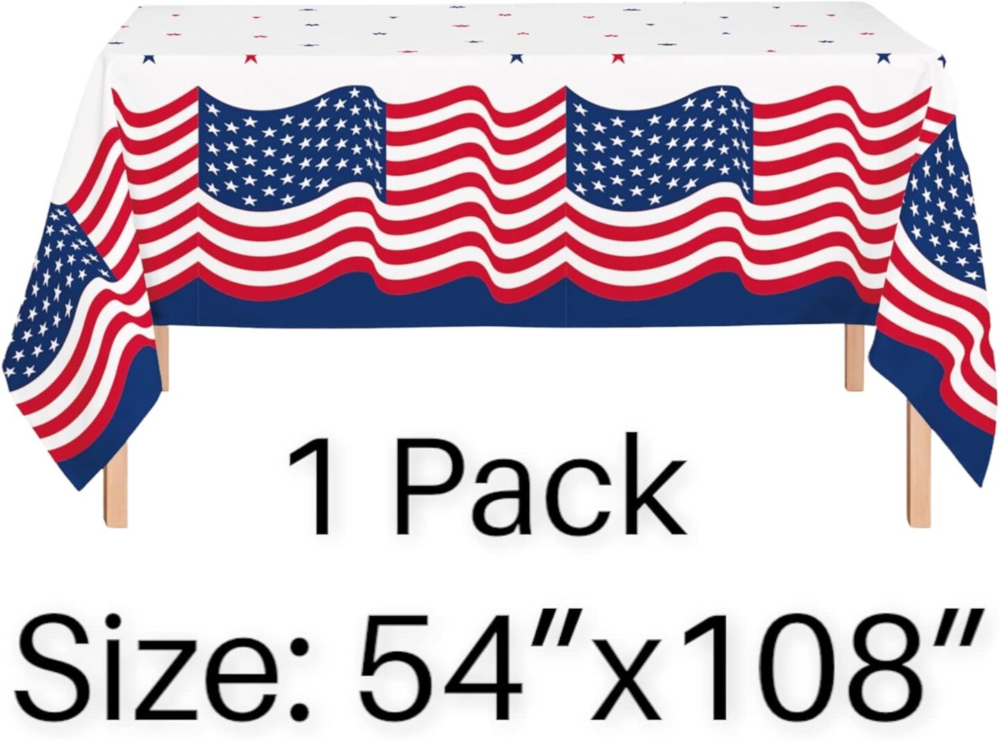 4th of July Party Supplies for 18 Guest &#x2013; Plates, Cups, Napkins, Table Cover, USA Banner &#x26; Balloons