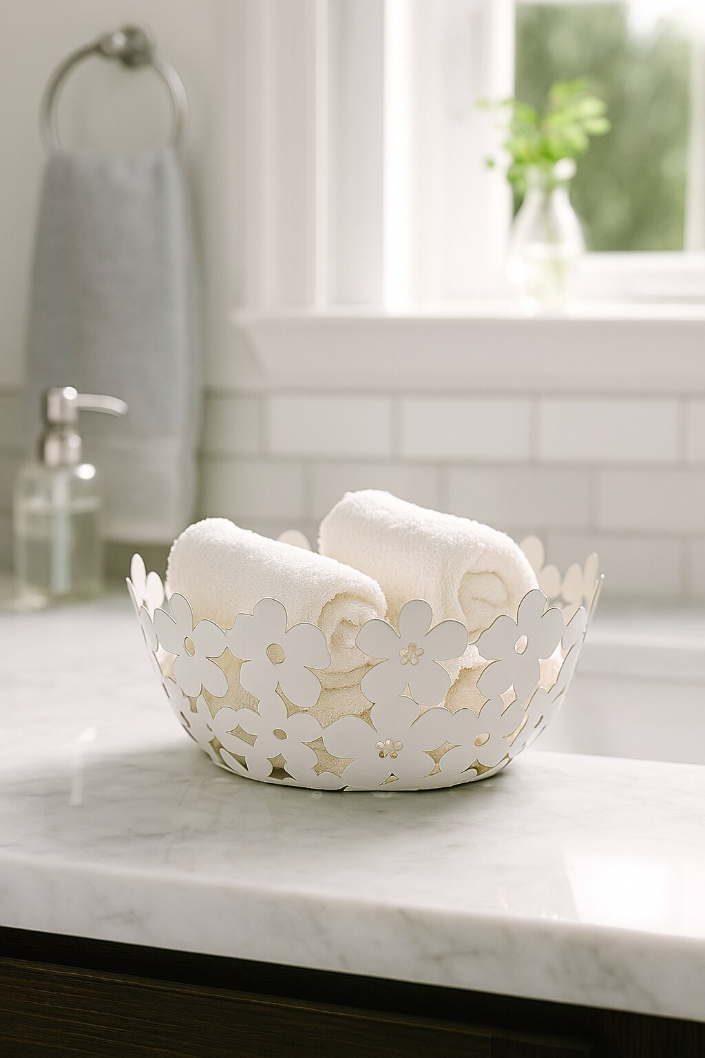 Mango Steam Decorative Flower, Fruit & Candy Basket Centerpiece