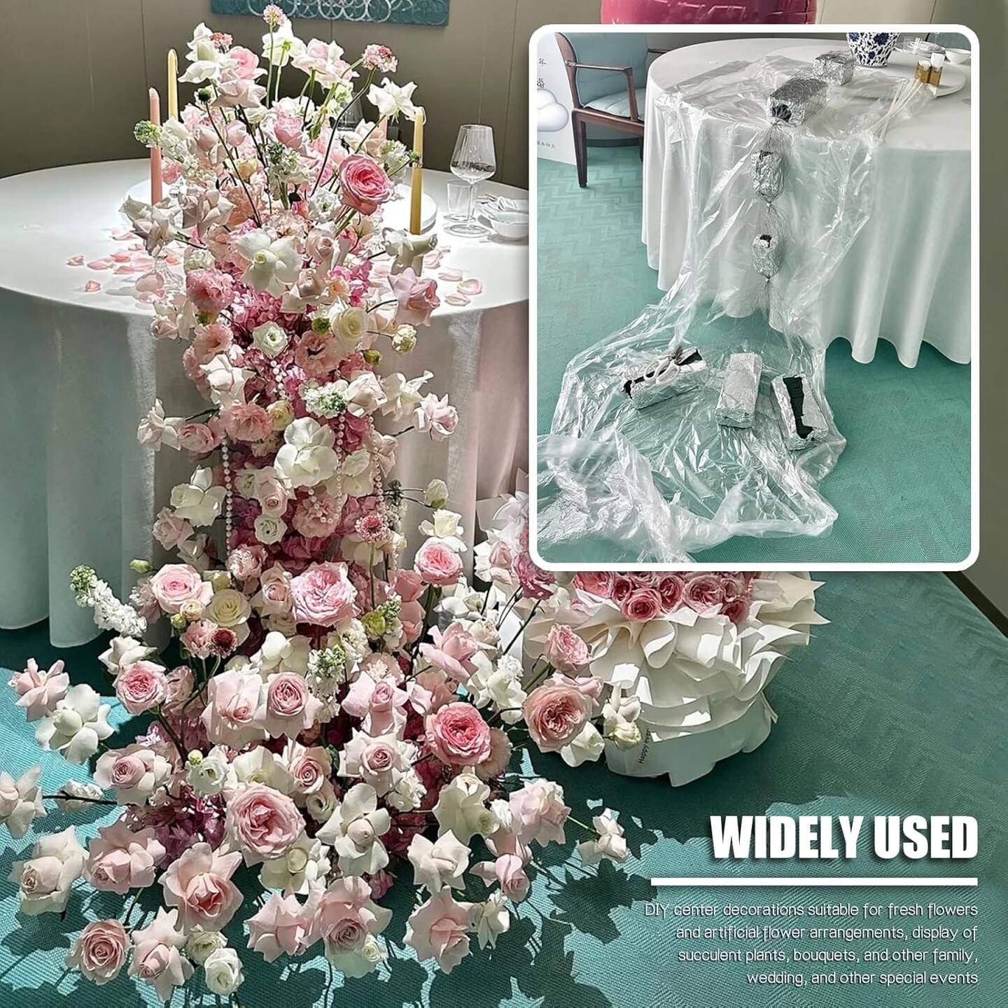 4Pcs Floral Foam - (7.8" L x 3.5" W x 2.4" H) Flower Foam Blocks