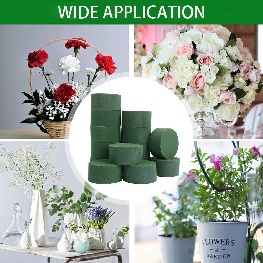 20PCS 3&#x27;&#x27; Wet Round Floral Foam Bricks